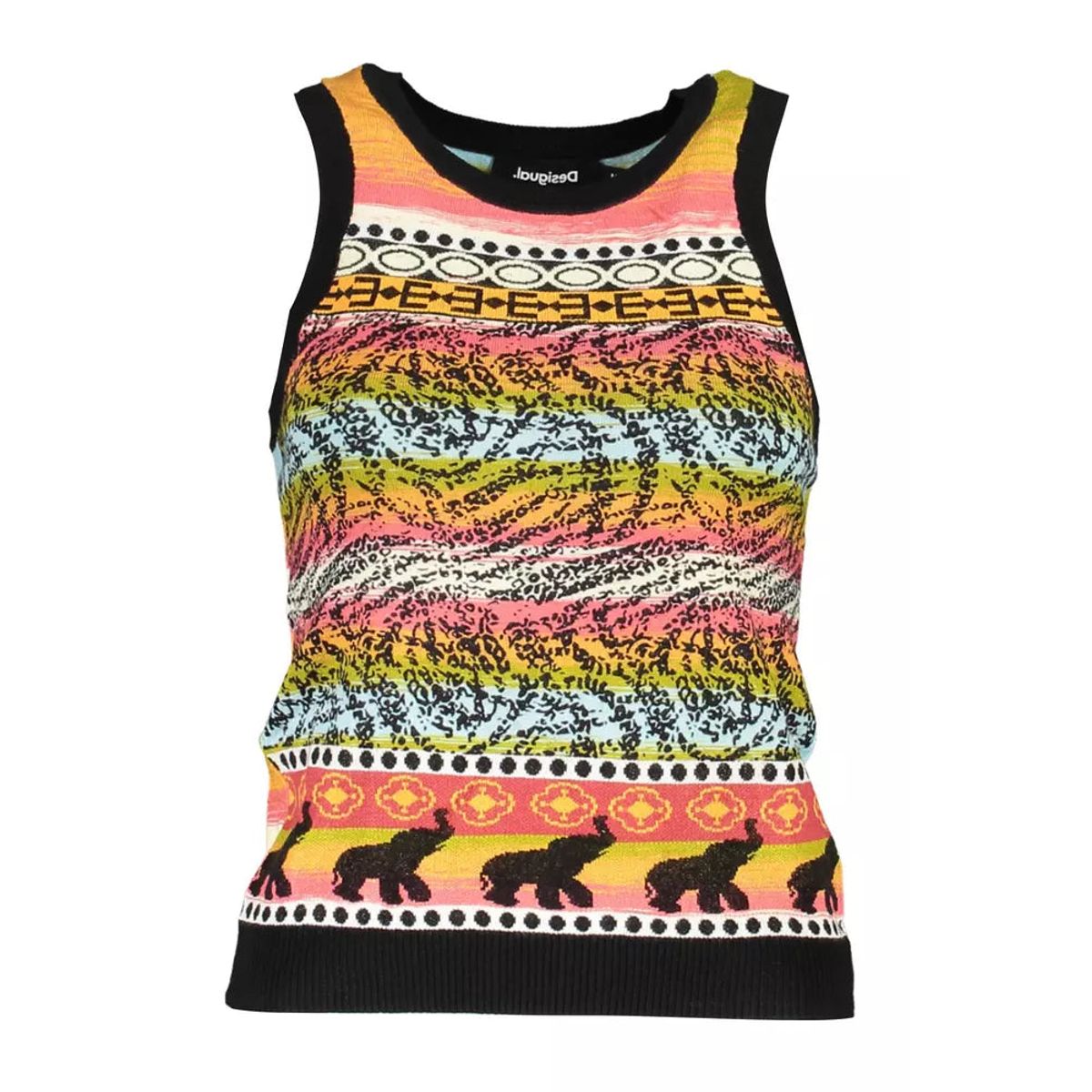 Desigual Black Viscose Women Top