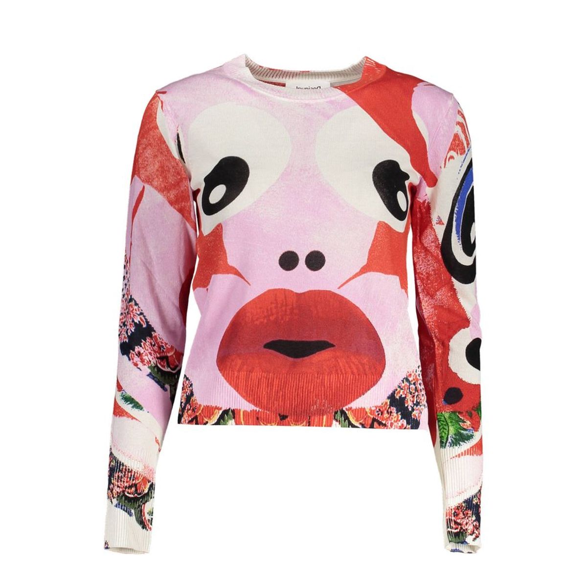 Desigual Pink Viscose Women Sweater