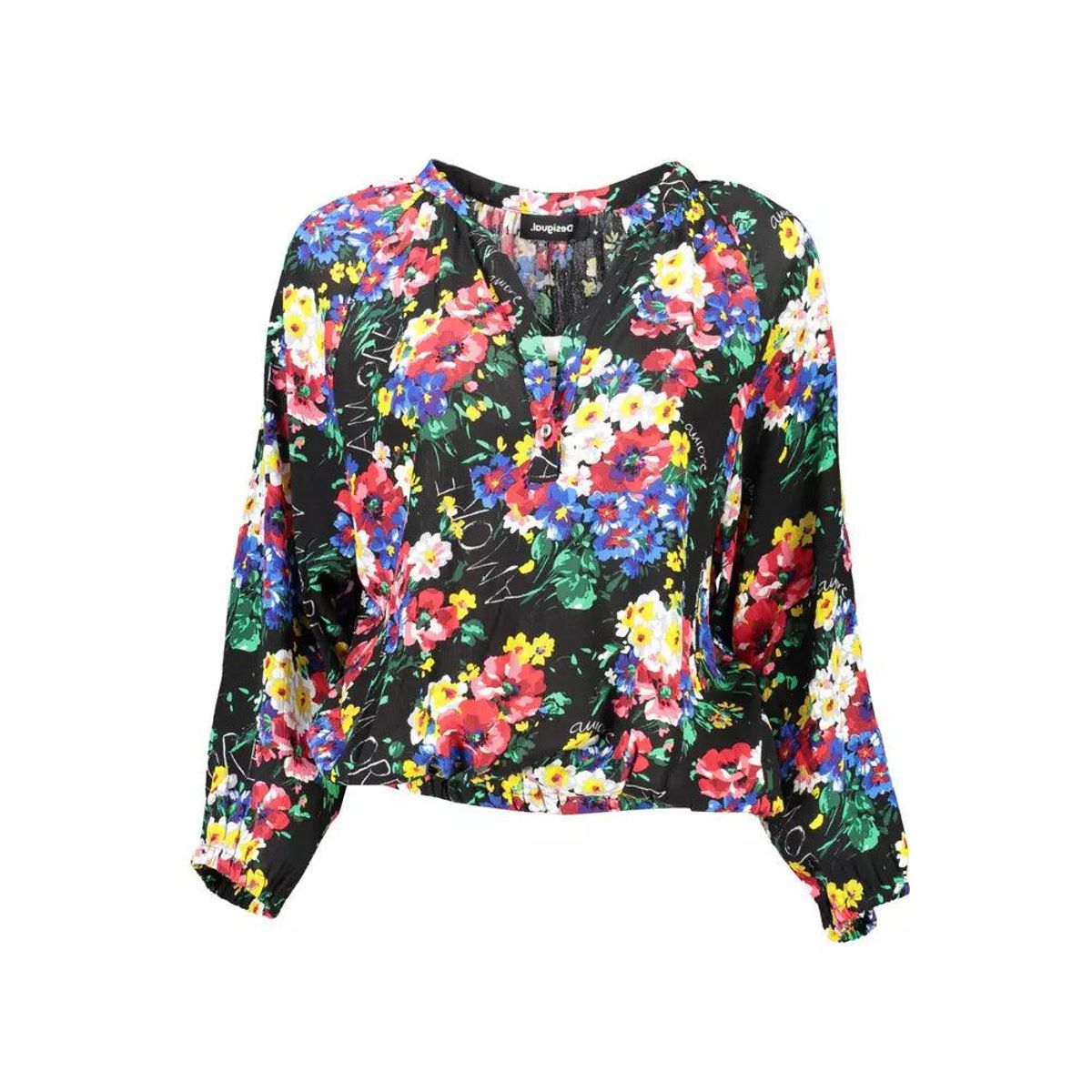 Desigual Sort Viscose Tops & T-Shirt