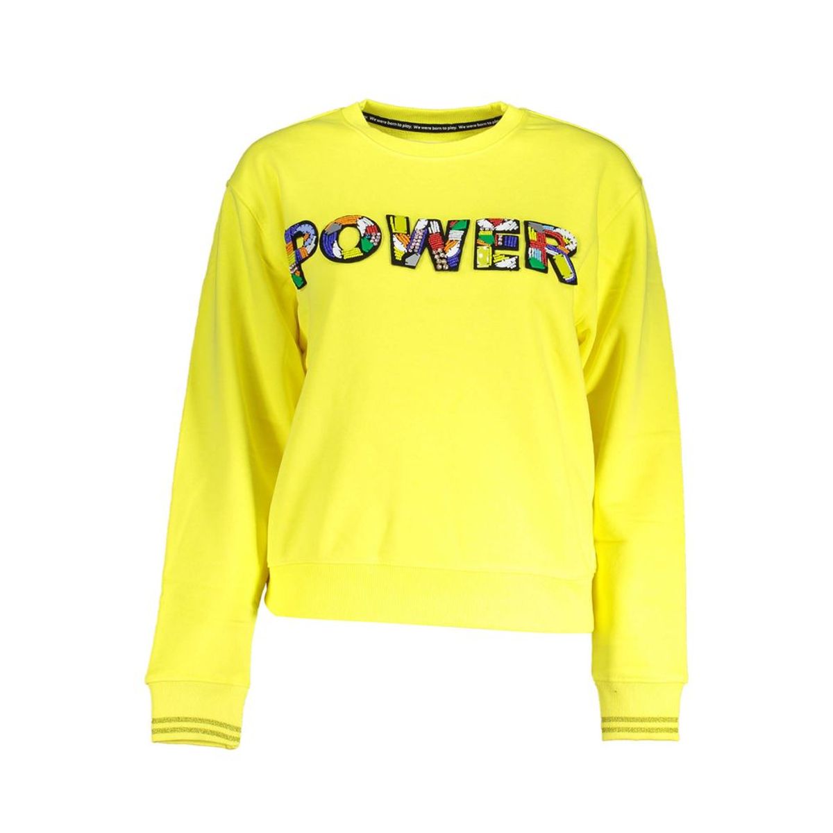 Desigual Yellow Cotton Women Sweater