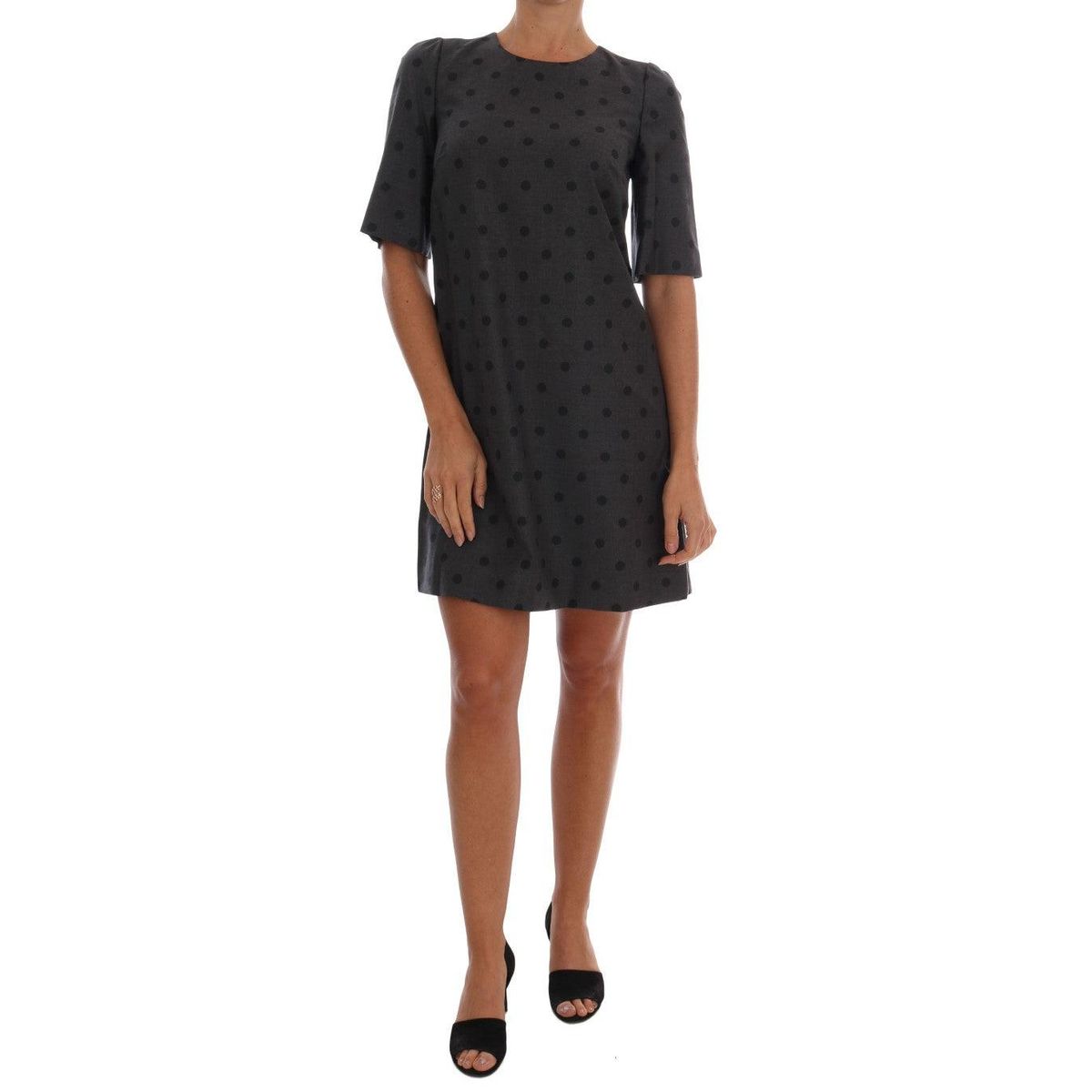 Dolce & Gabbana Chic Polka Dotted Wool Dress