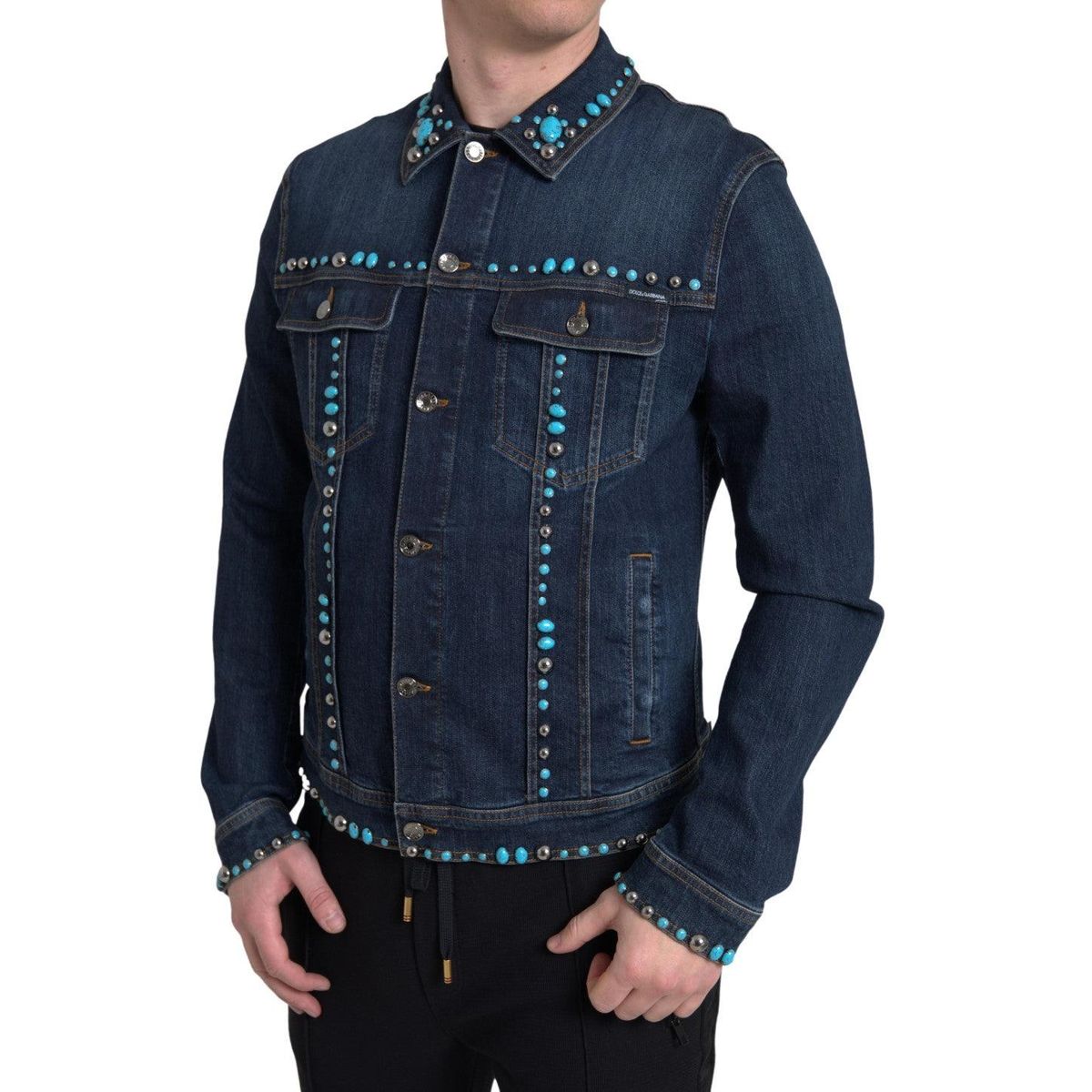 Dolce & Gabbana Blå Denim Jakke & Frakke