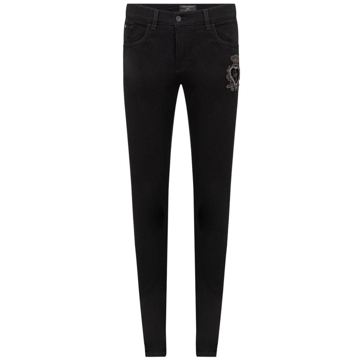 Dolce & Gabbana Black Cotton Jeans & Pant