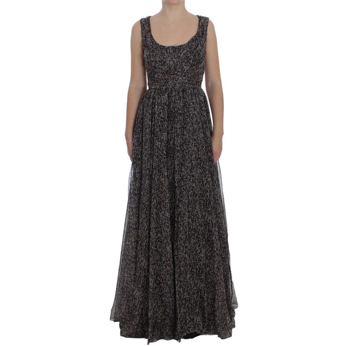 Dolce & Gabbana Glamorous Sequined Silk Full-Length Dress