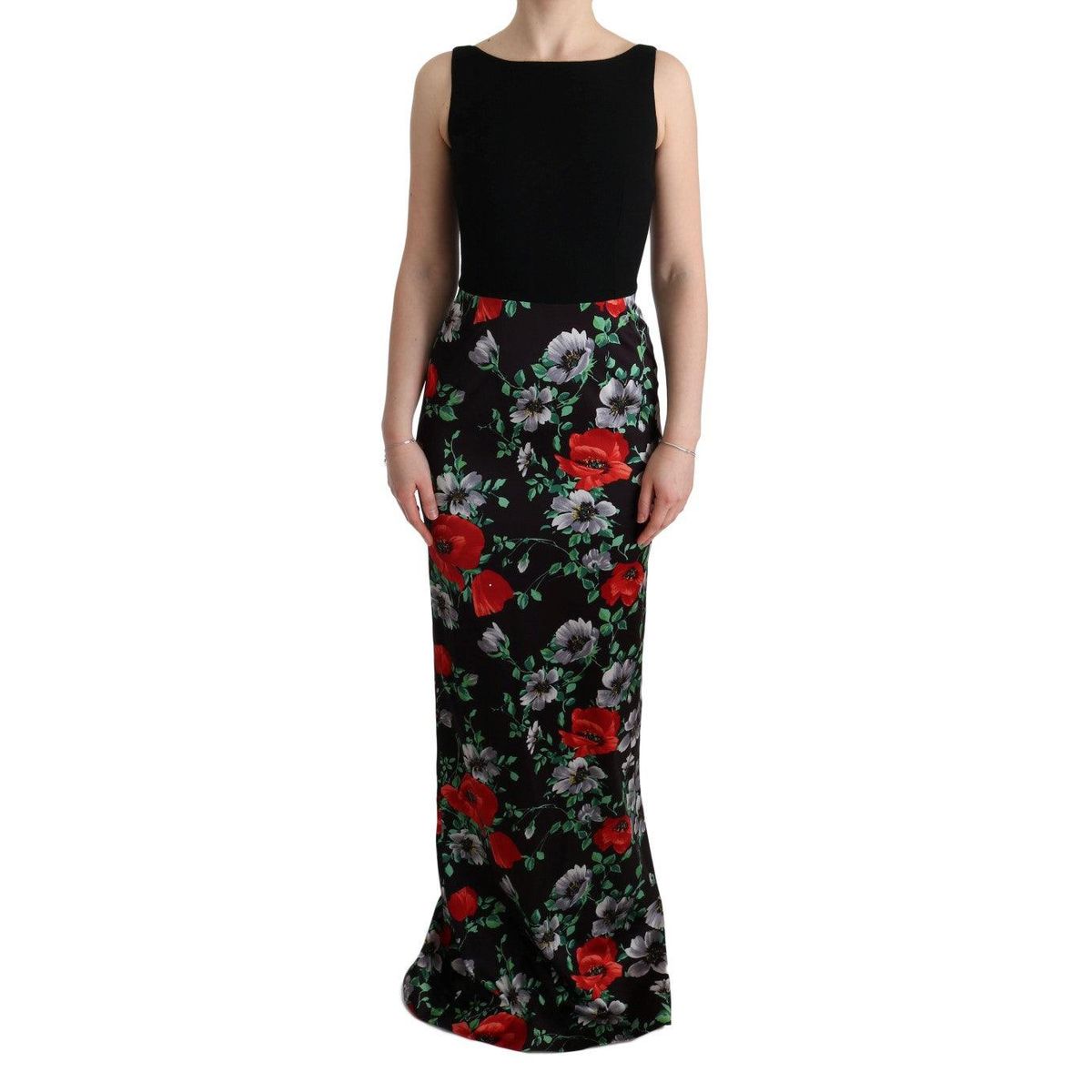 Dolce & Gabbana Elegant Floral Sheath Gown