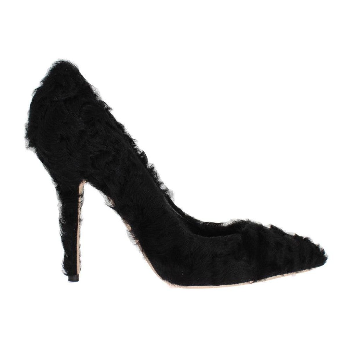 Dolce & Gabbana Elegant Pumps in Luxe Xiangao Fur Leather