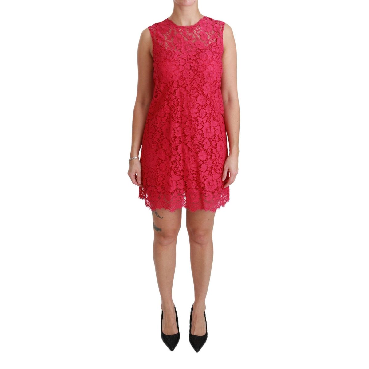 Dolce & Gabbana Shocking Pink Mini Bodycon Dress