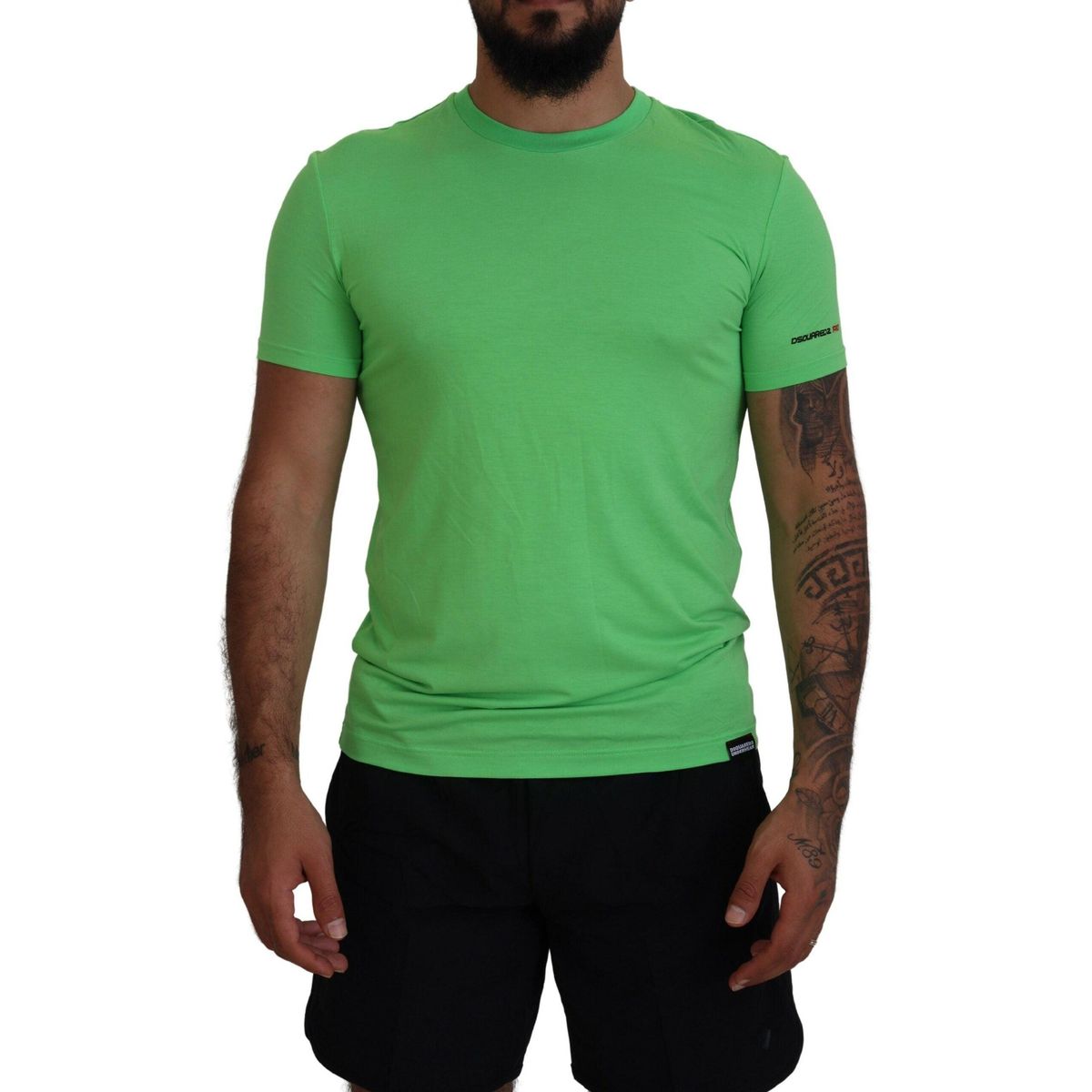 Dsquared ² Green Modal Short Sleeves Crewneck T-shirt