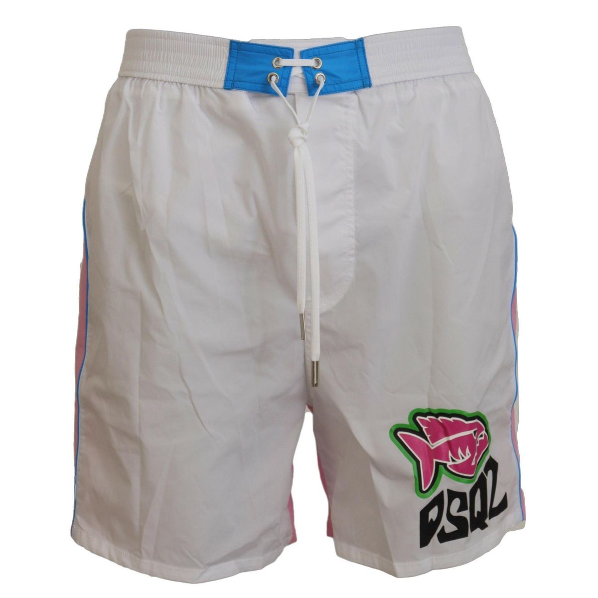 Dsquared2 Hvid Pink Svømme Shorts