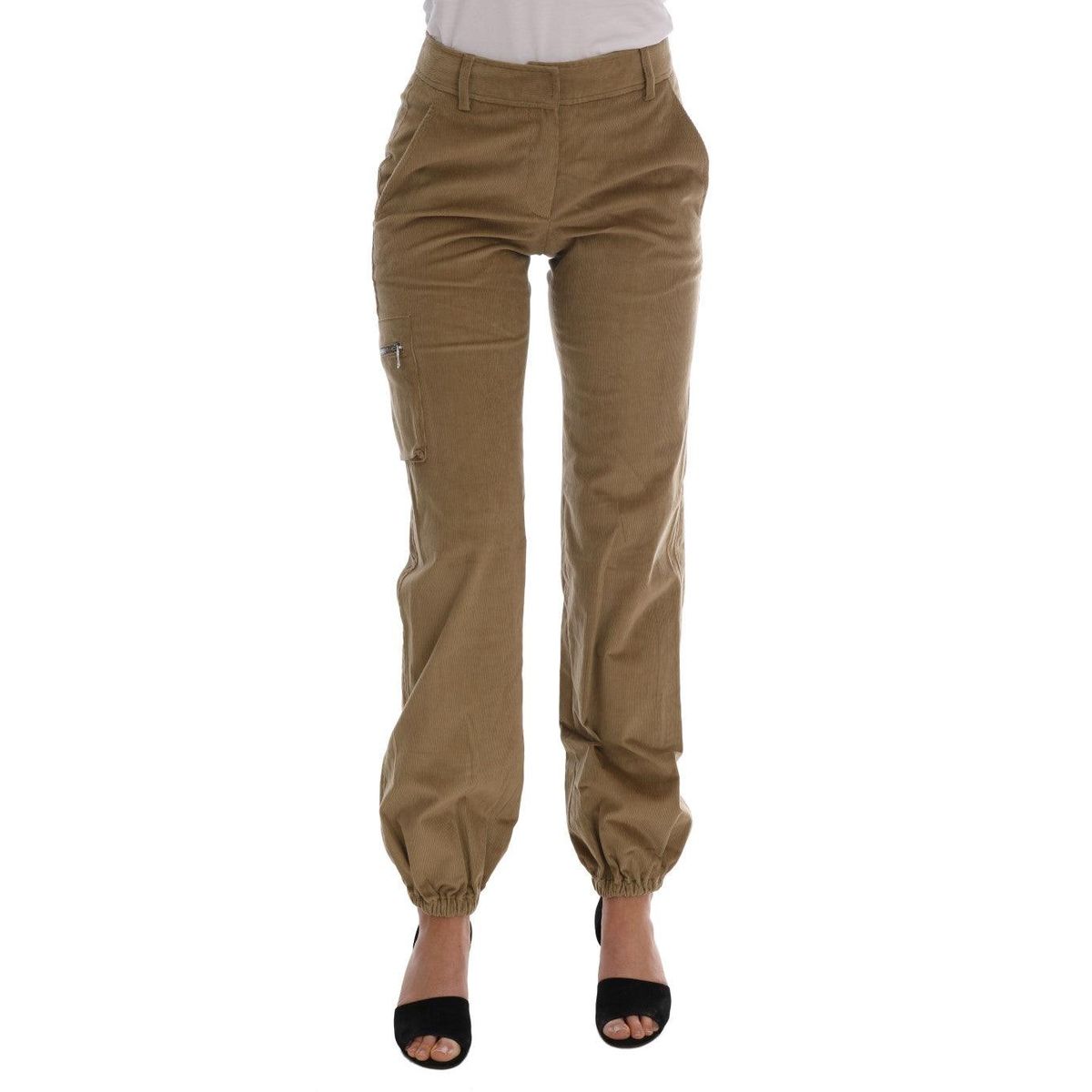 Ermanno Scervino Chic Beige Casual Pants for Sophisticated Style