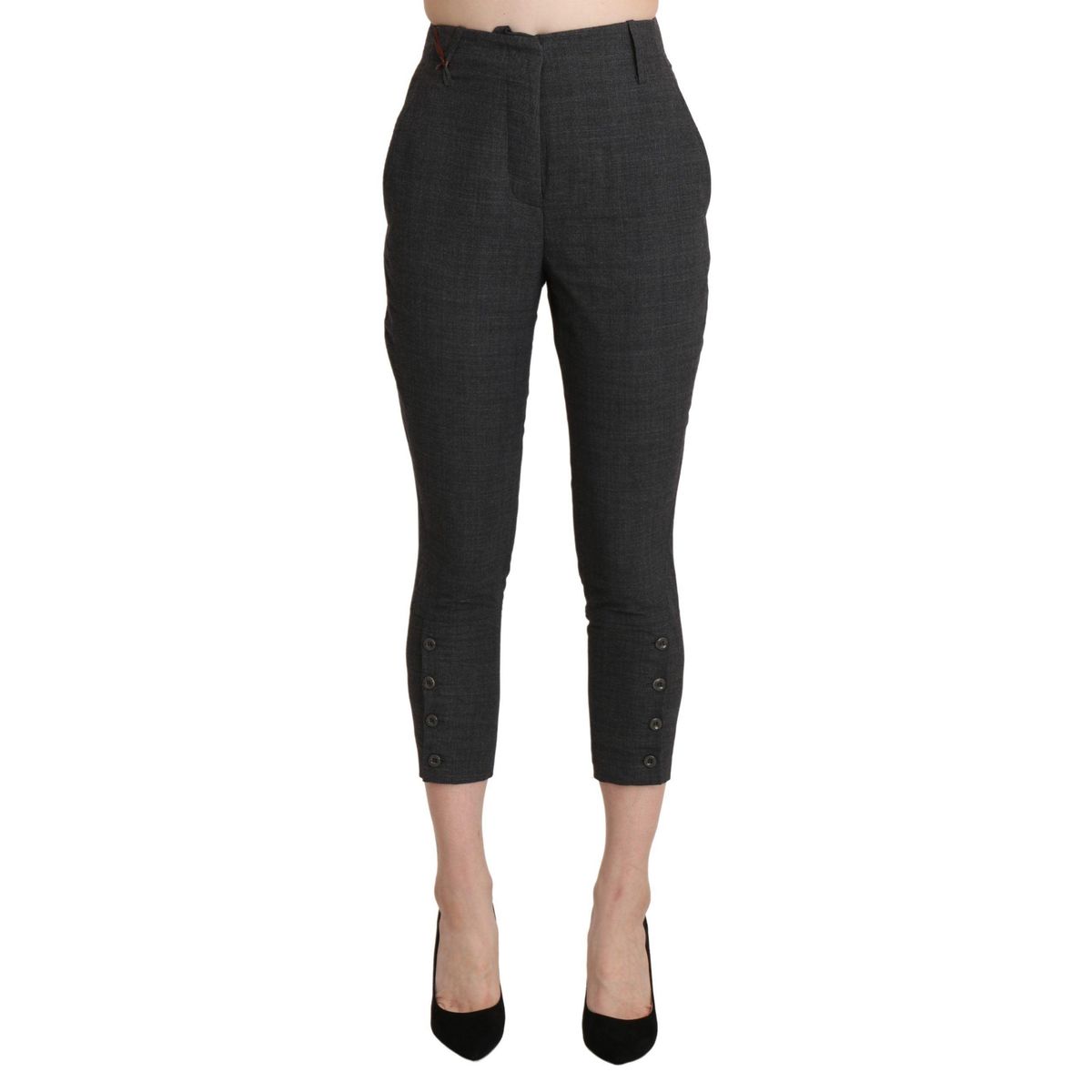 Ermanno Scervino Chic High Waist Capri Cropped Pants