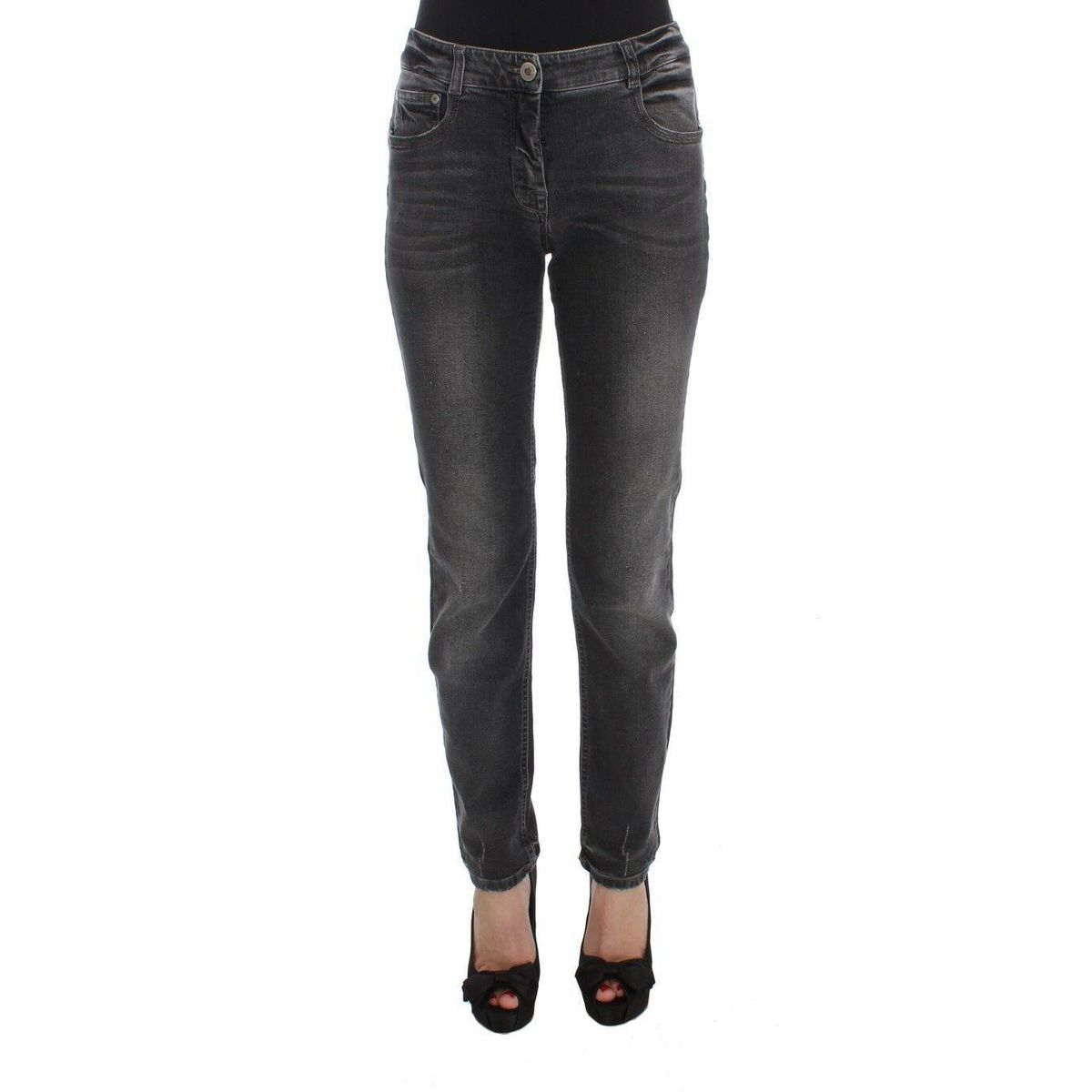 Ermanno Scervino Elegant Gray Regular Fit Jeans