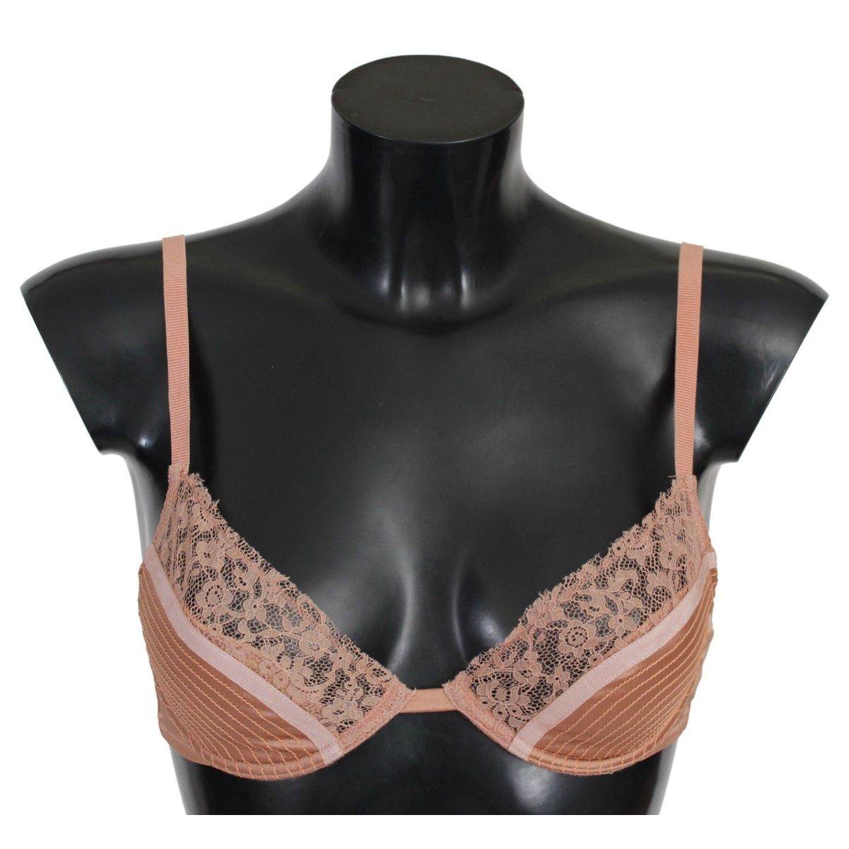 Ermanno Scervino Elegant Nude Lace Push-Up Bra