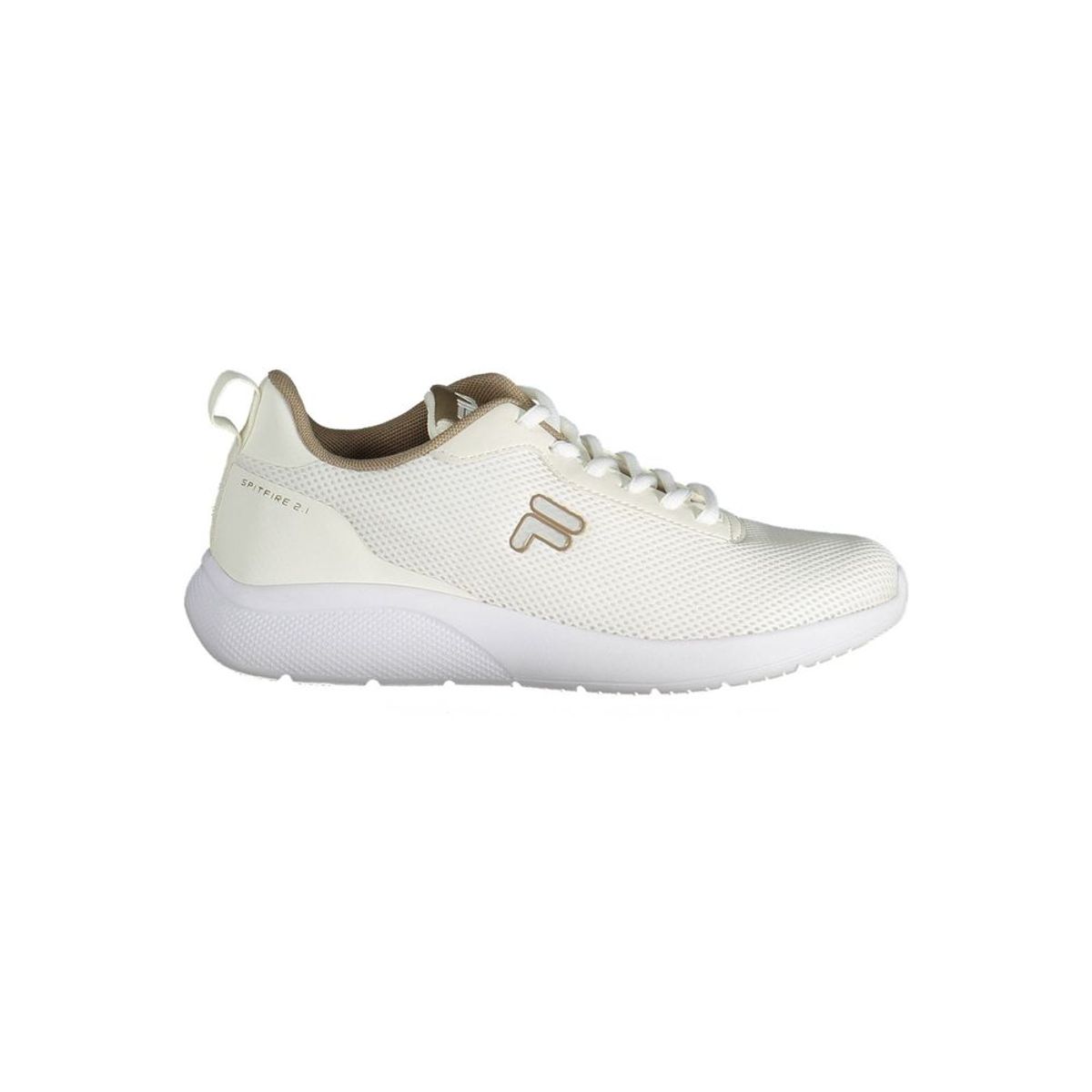 Fila Beige Lace-Up Sneakers with Contrasting Accents