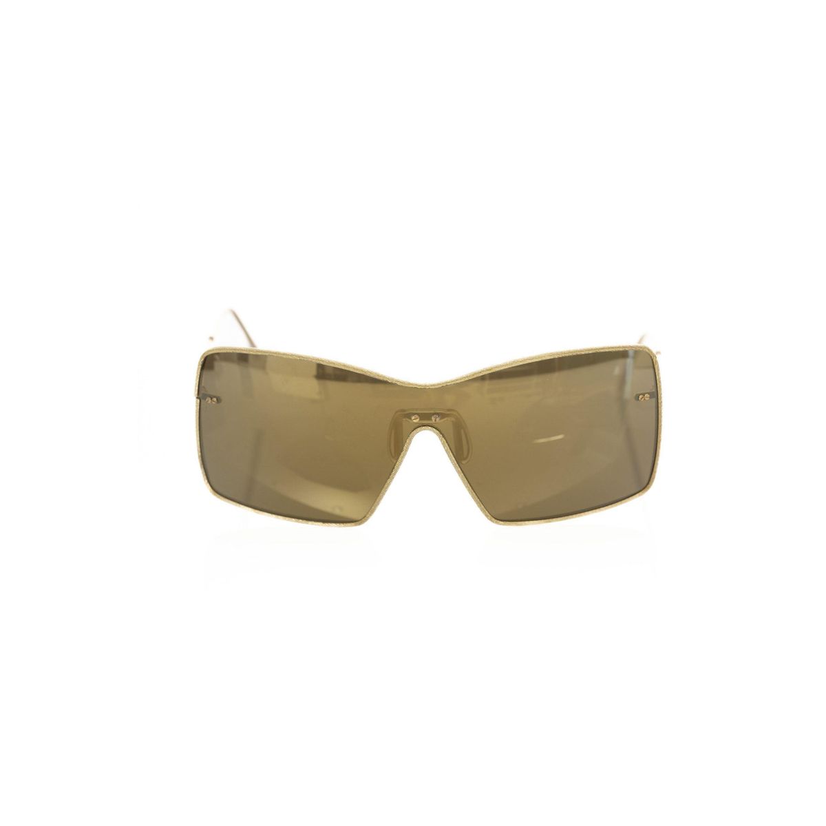 Frankie Morello Gold Metallic Solbriller for Dame