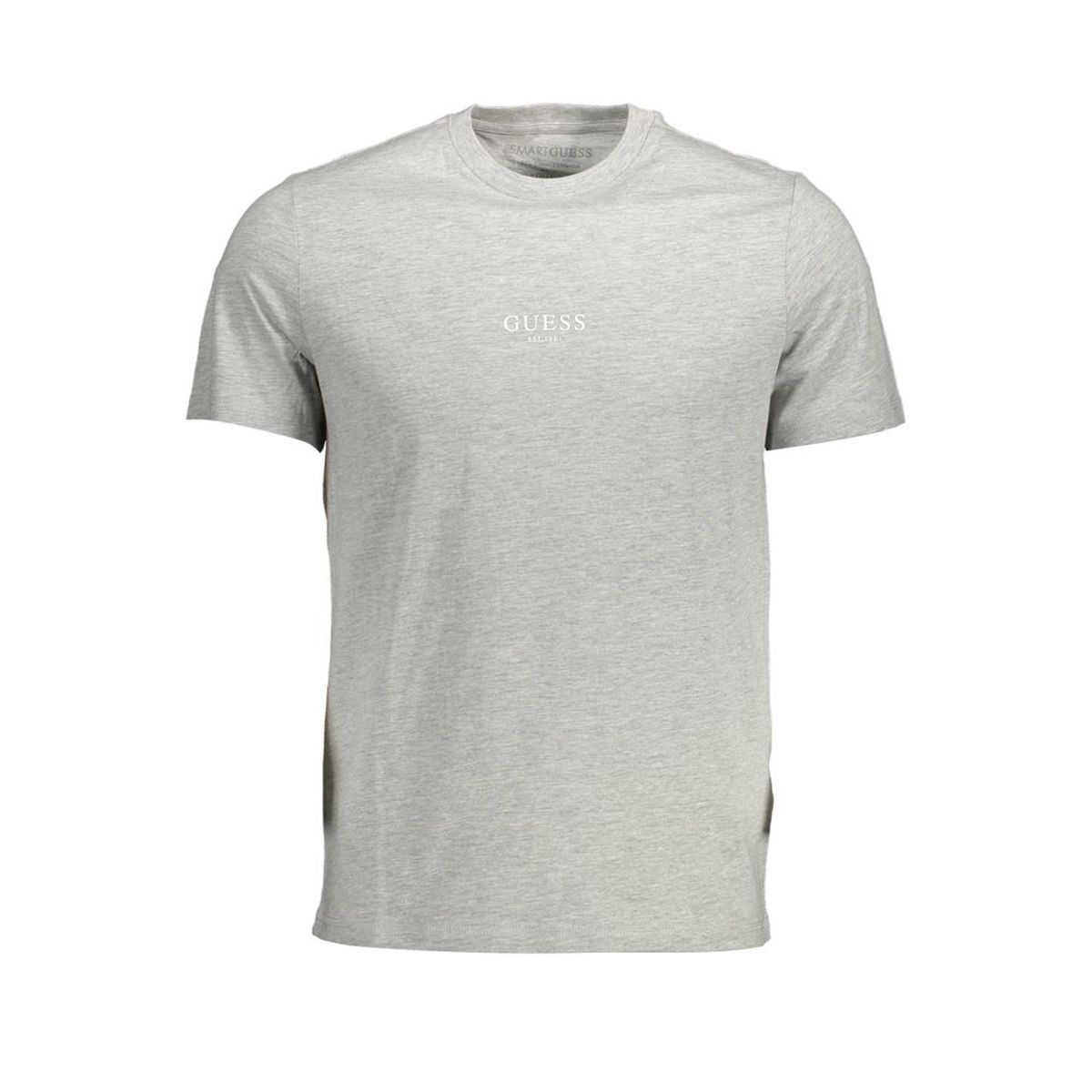 Guess Jeans Chic Gray Slim Fit Organic Cotton Tee