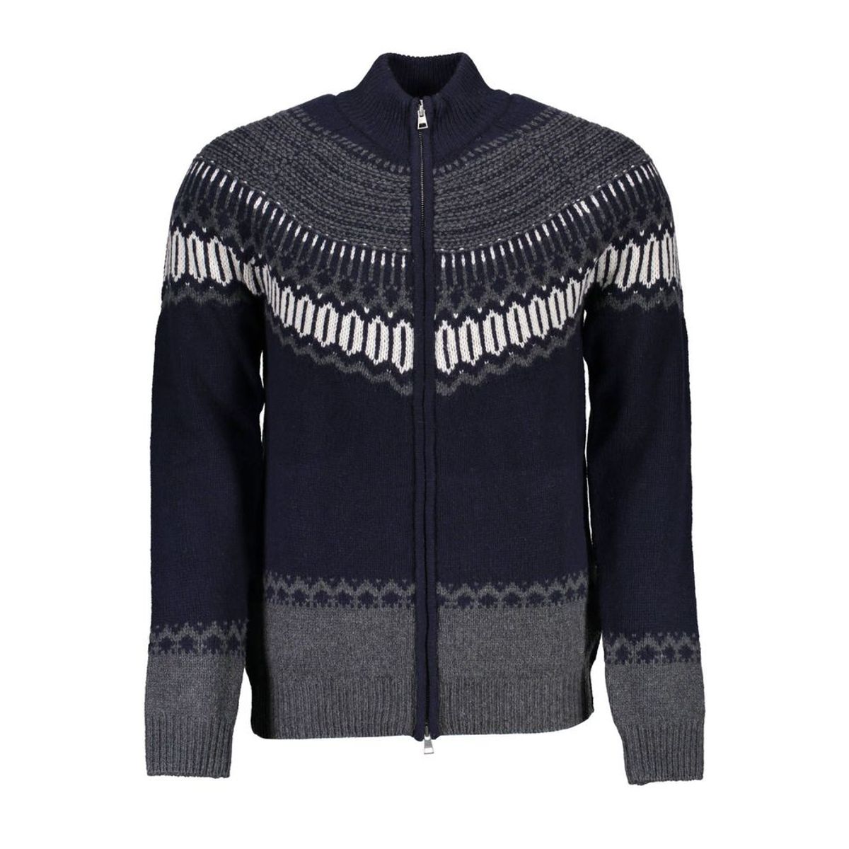 Gant Blue Wool Men Cardigan