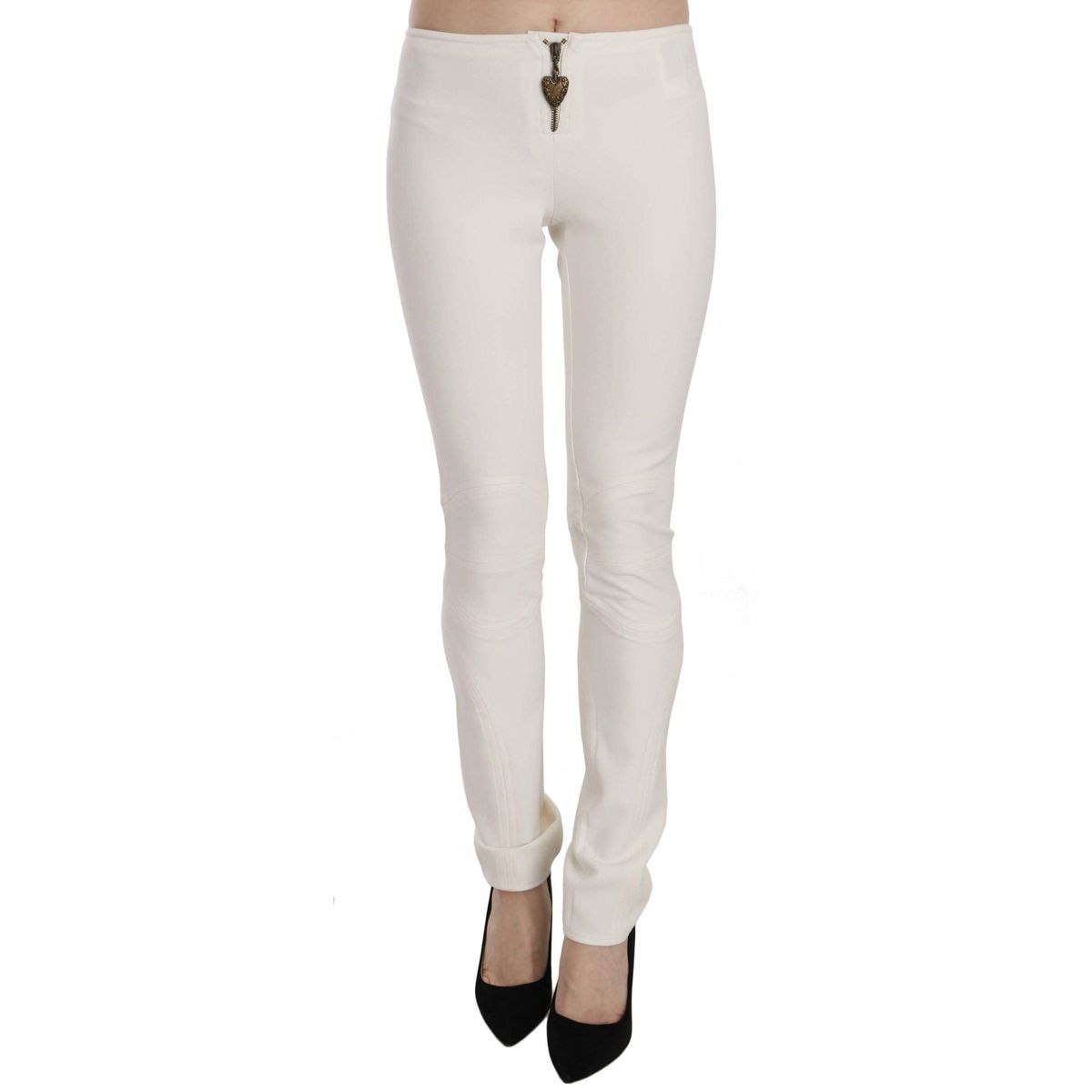 Just Cavalli Elegant Mid Waist Skinny Dress Pants