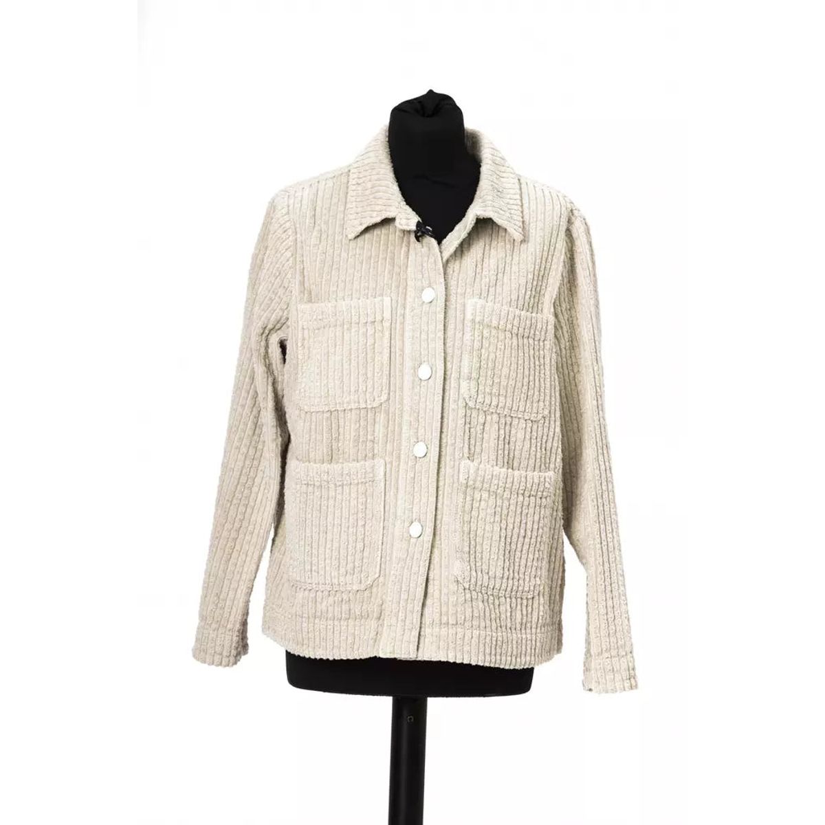 Jacob Cohen Elegant Wide Ribbed Cotton Jacket