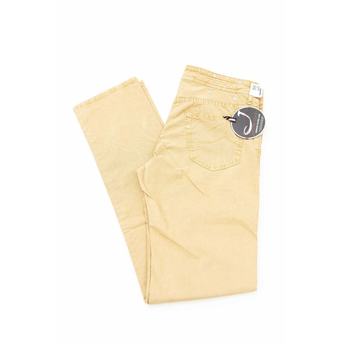 Jacob cohÃ«n Elegant Beige Cotton Blend Jeans