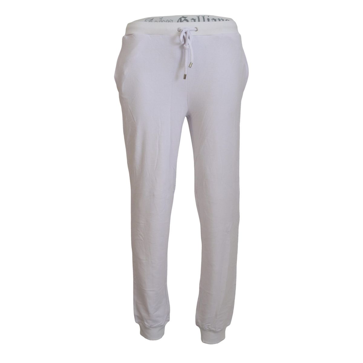 John Galliano Chic Hvid Jogger Pants - Casual Elegance