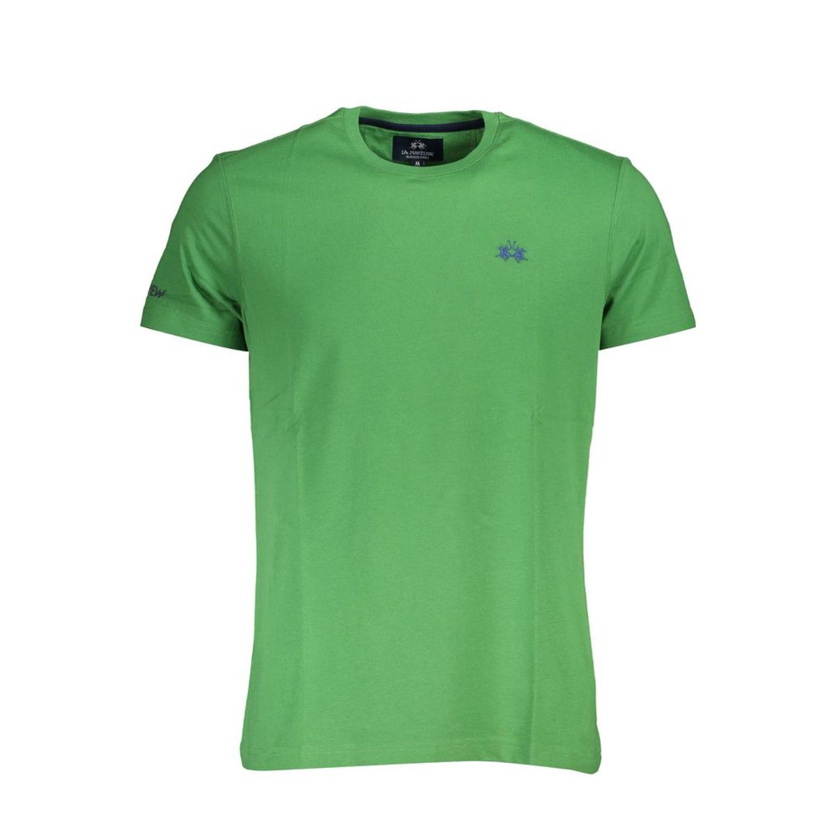 La Martina Emerald Elegance Cotton Tee with Exquisite Detailing