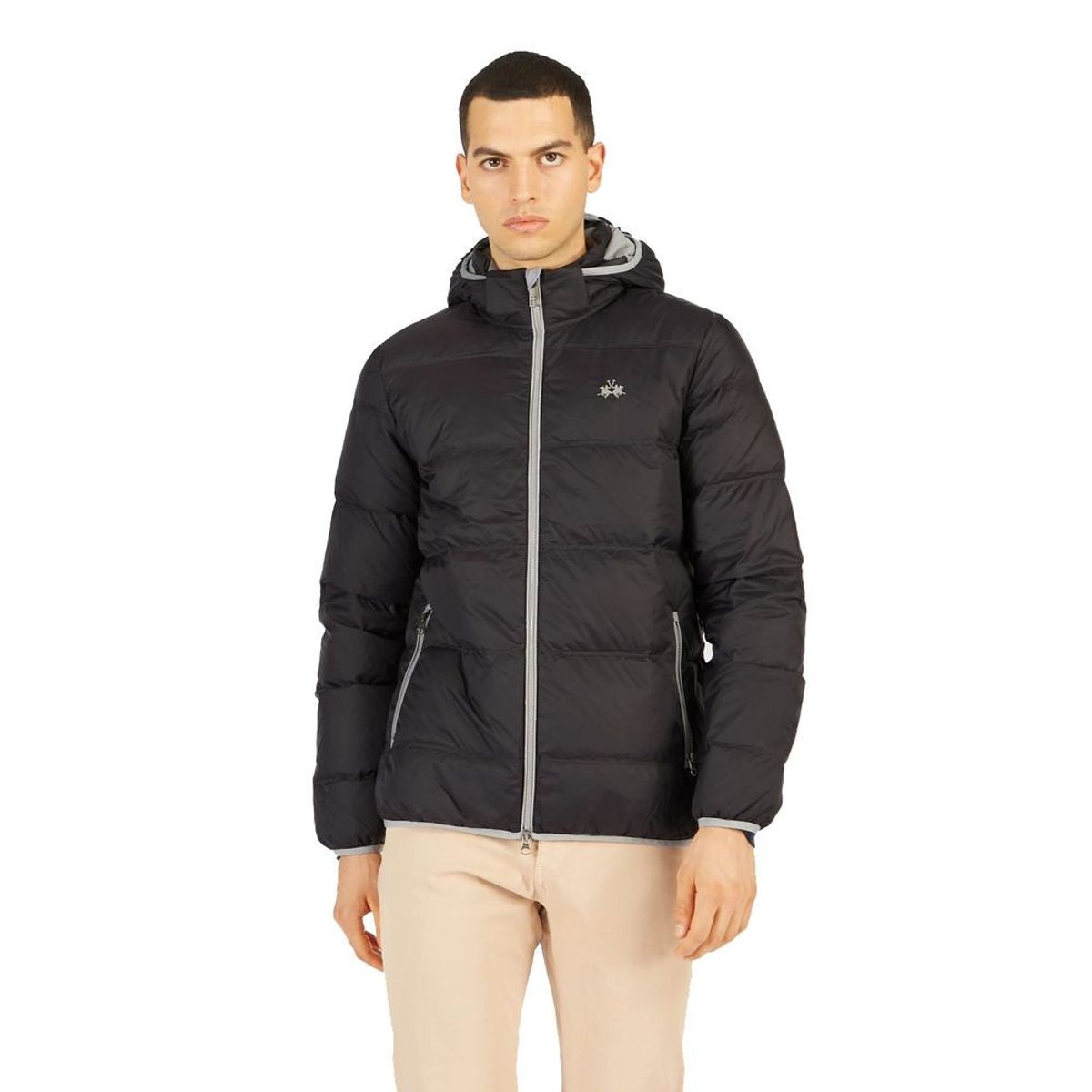 La Martina Elegant Goose Down Herre Jacket with Hood