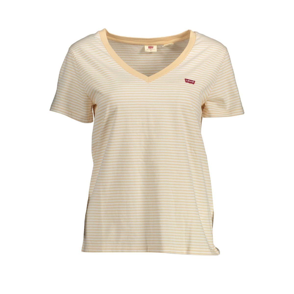 Levi's Chic Beige Organic Cotton V-Neck Tee