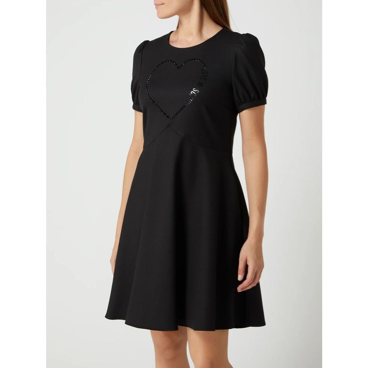 Love Moschino Black Polyester Dame Dress