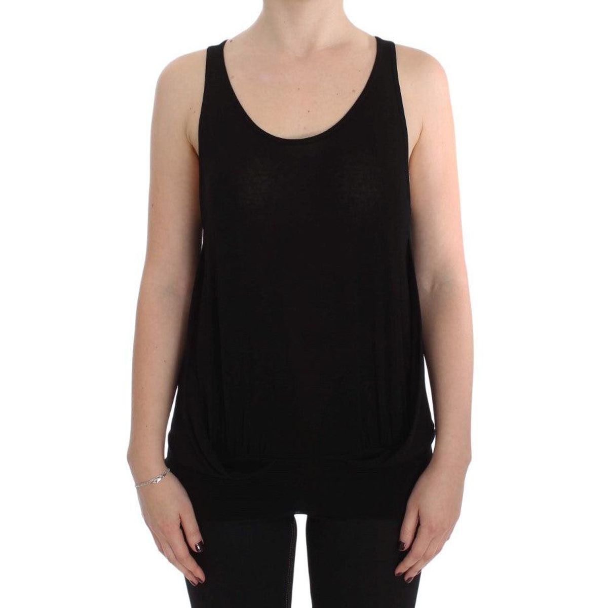 PLEIN SUD Sleek Black Cami Blouse Tank Top