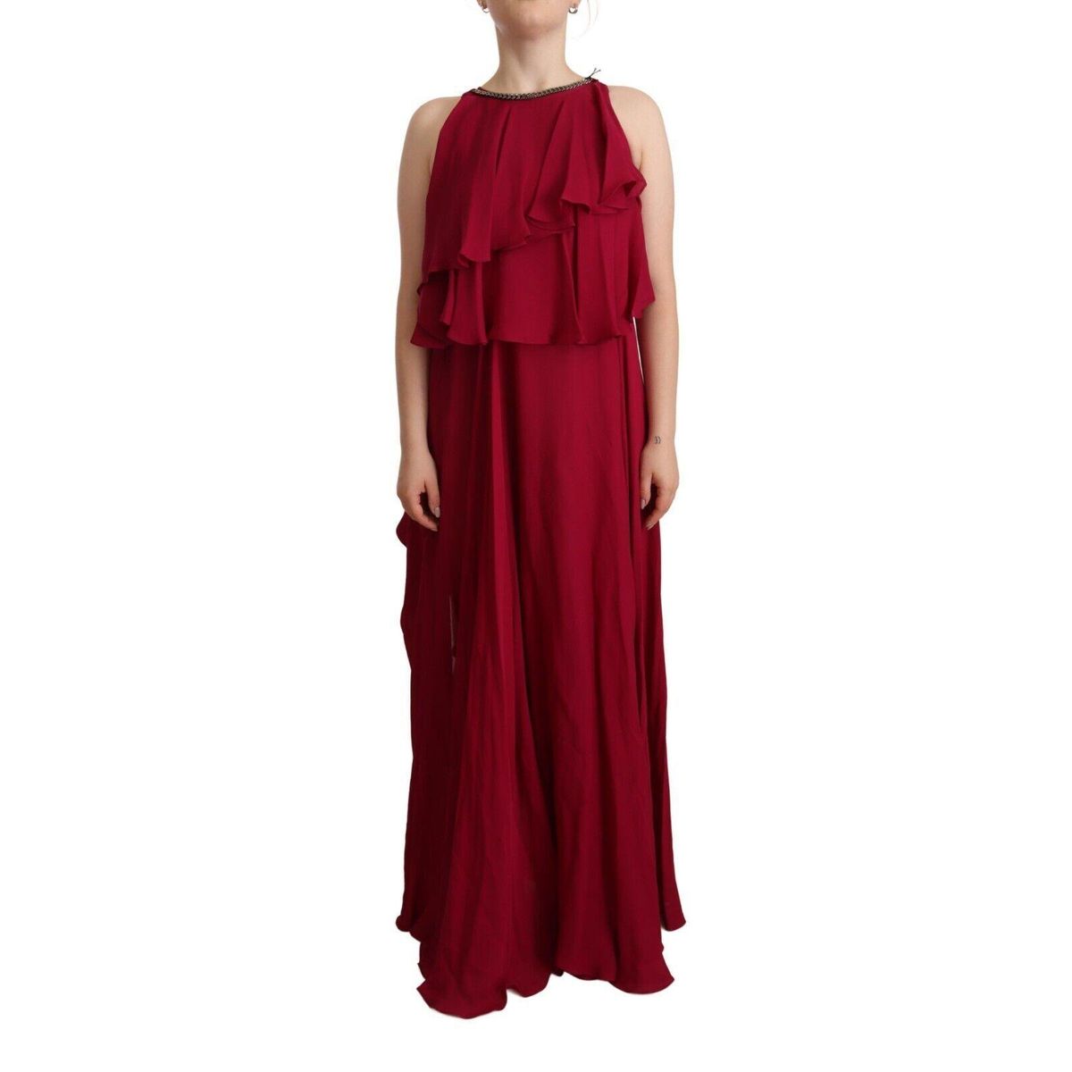 Plein Sud Maroon Maxi Kjole