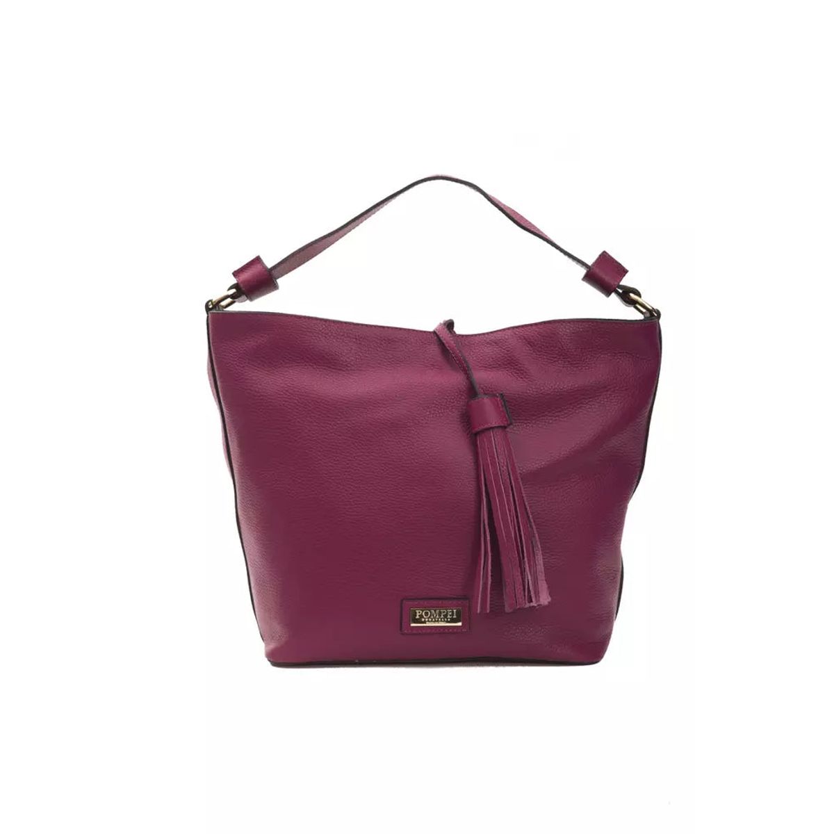 Pompei Donatella Burgundy Leather Dame Shoulder Bag