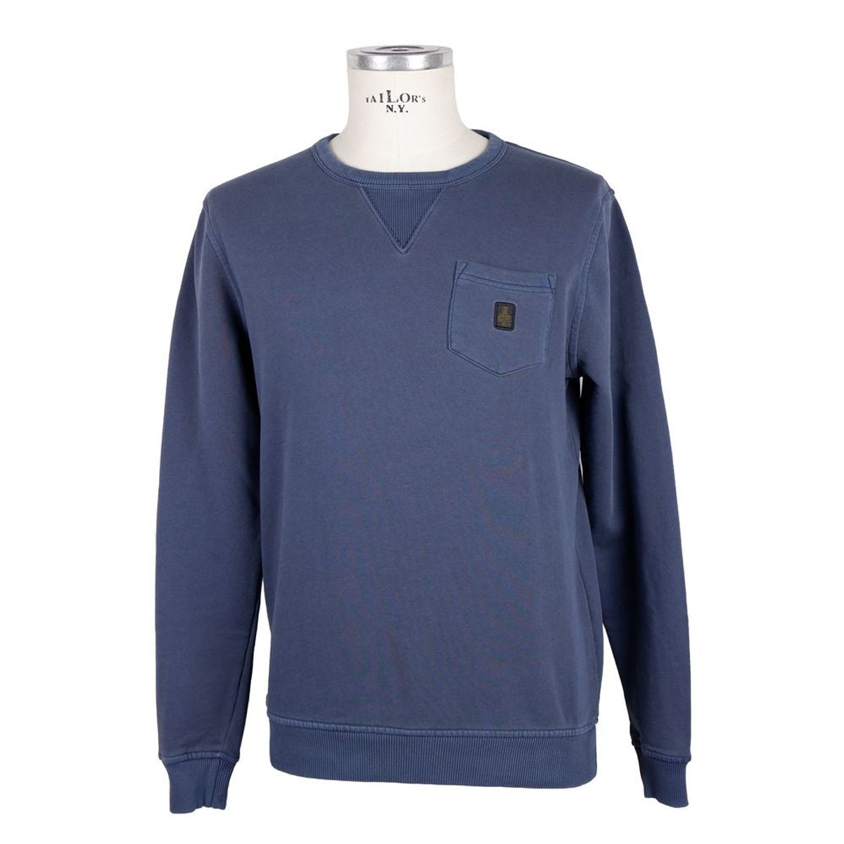 Refrigiwear Blue Cotton Herre Sweater