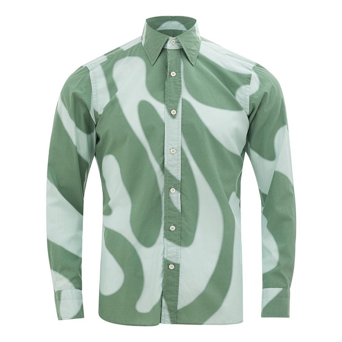 Tom Ford Elegant Green Cotton Shirt for Herre