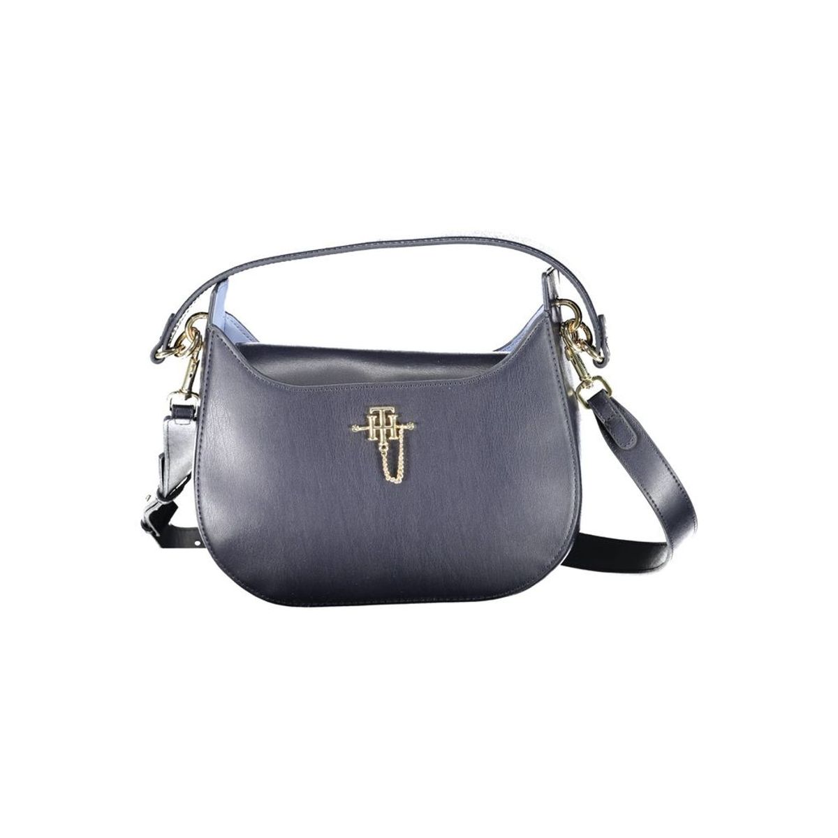 Tommy Hilfiger Chic Blue Magnetic Handbag with Contrasting Details