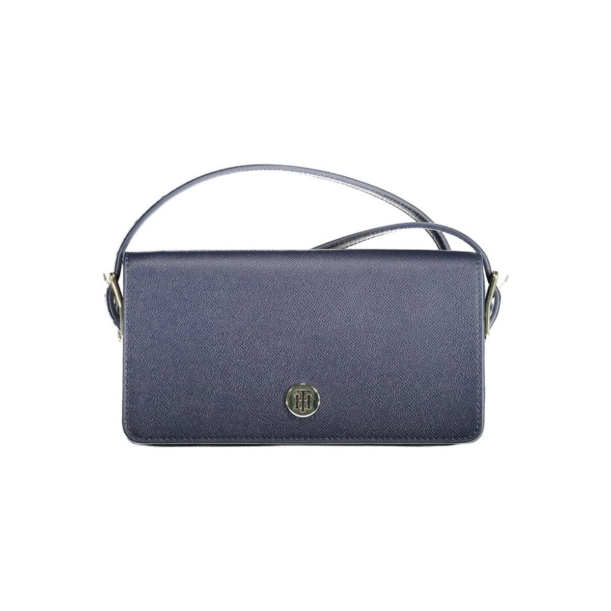 Tommy Hilfiger Chic Blue Polyurethane Shoulder Bag