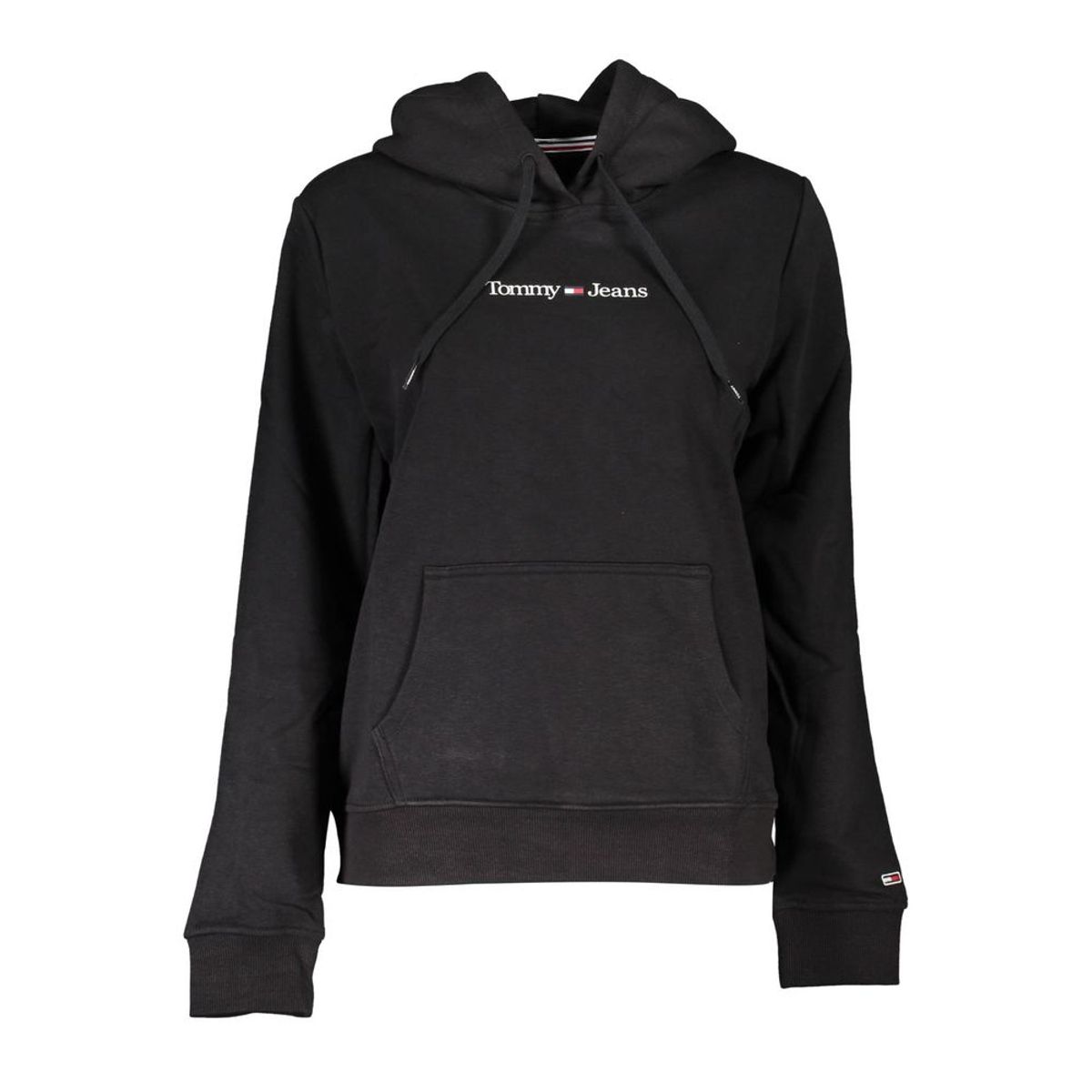 Tommy Hilfiger Chic Black Hooded Sweatshirt with Logo