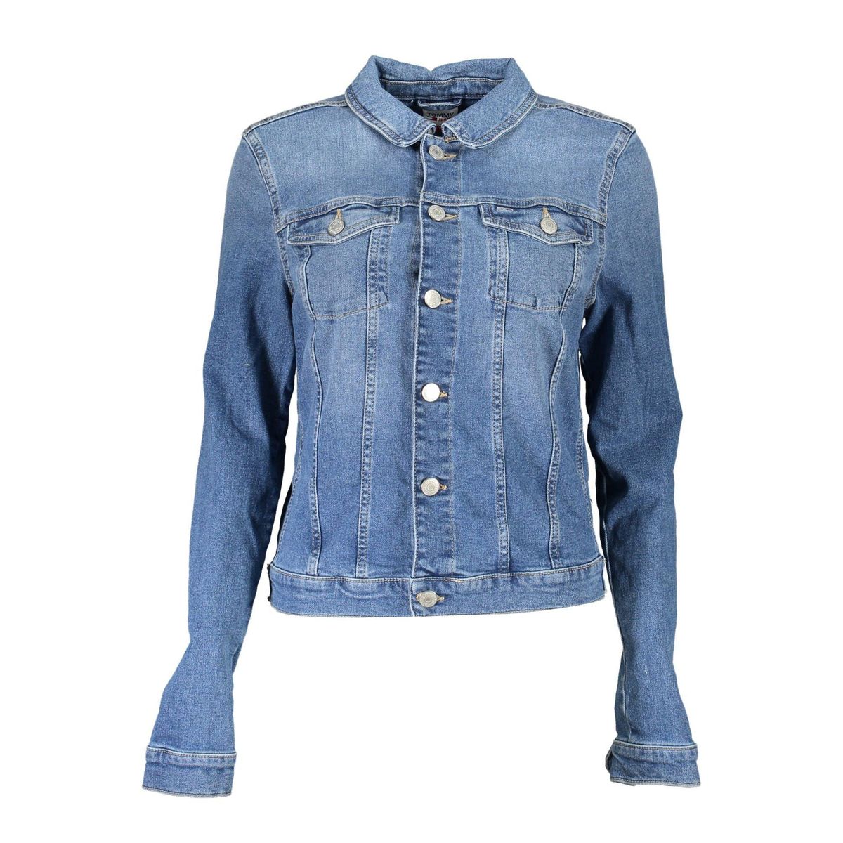 Tommy Hilfiger Chic Denim Long Sleeve Jacket with Embroidery