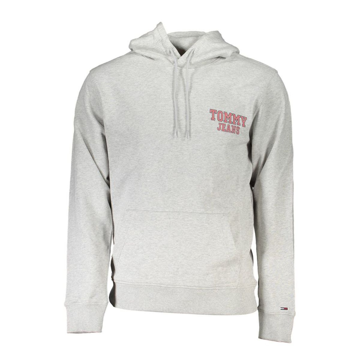 Tommy Hilfiger Elegant Gray Cotton Hooded Sweatshirt