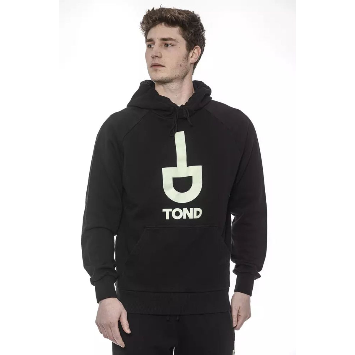 Tond Black Cotton Herre Sweater