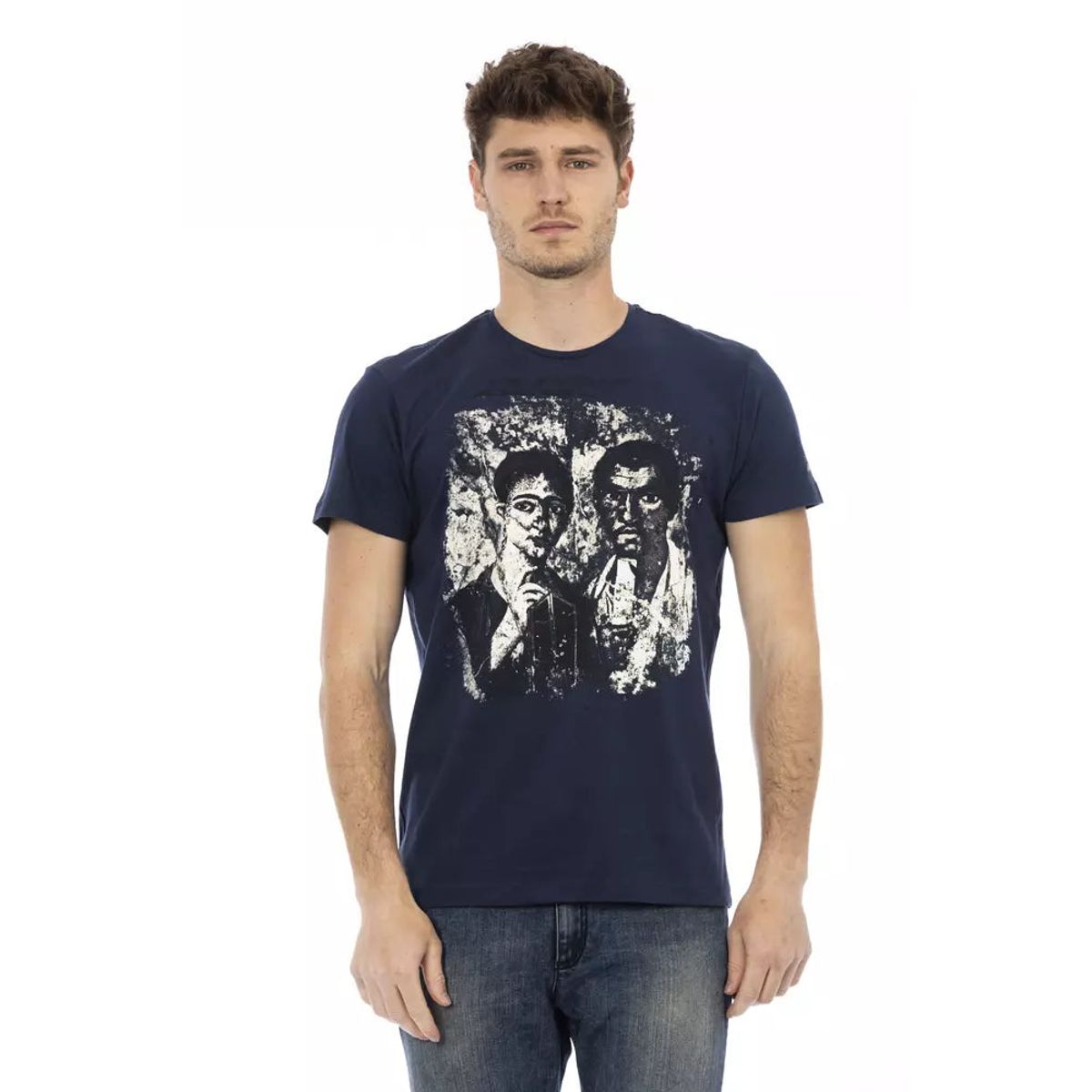 Trussardi Action Blå Bomuld T-Shirt