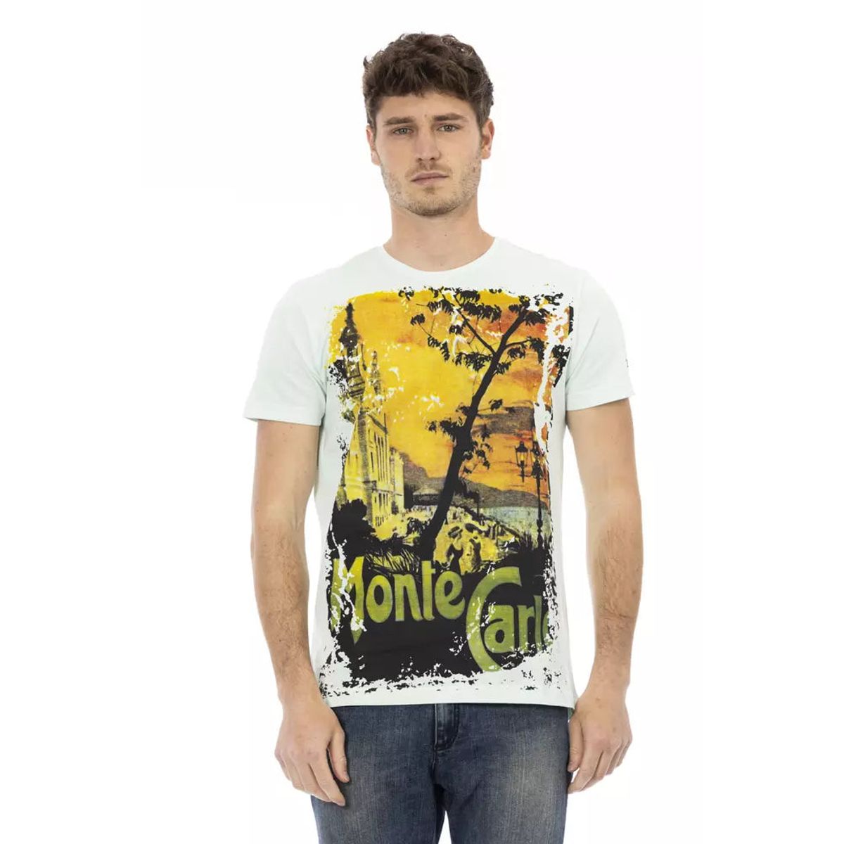 Trussardi Action Blå Bomuld T-Shirt