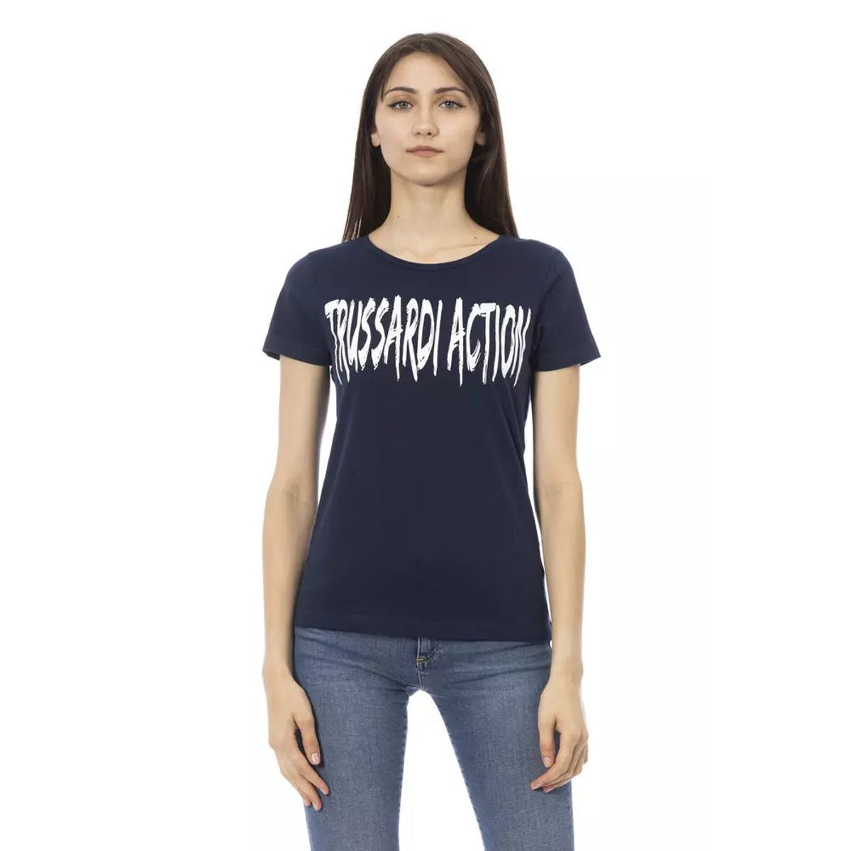 Trussardi Action Blå Bomuld T-Shirt