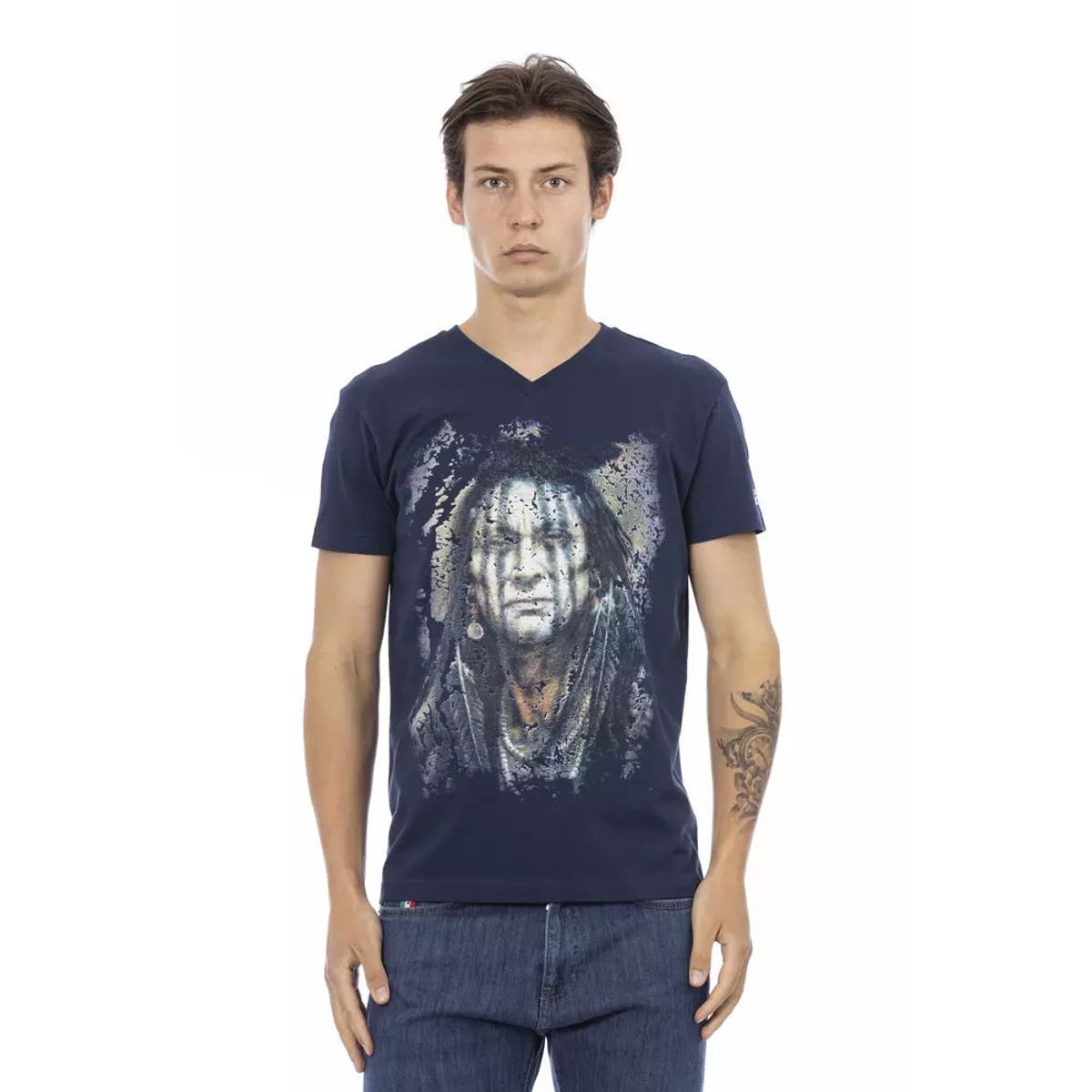 Trussardi Action Blå Bomuld T-Shirt