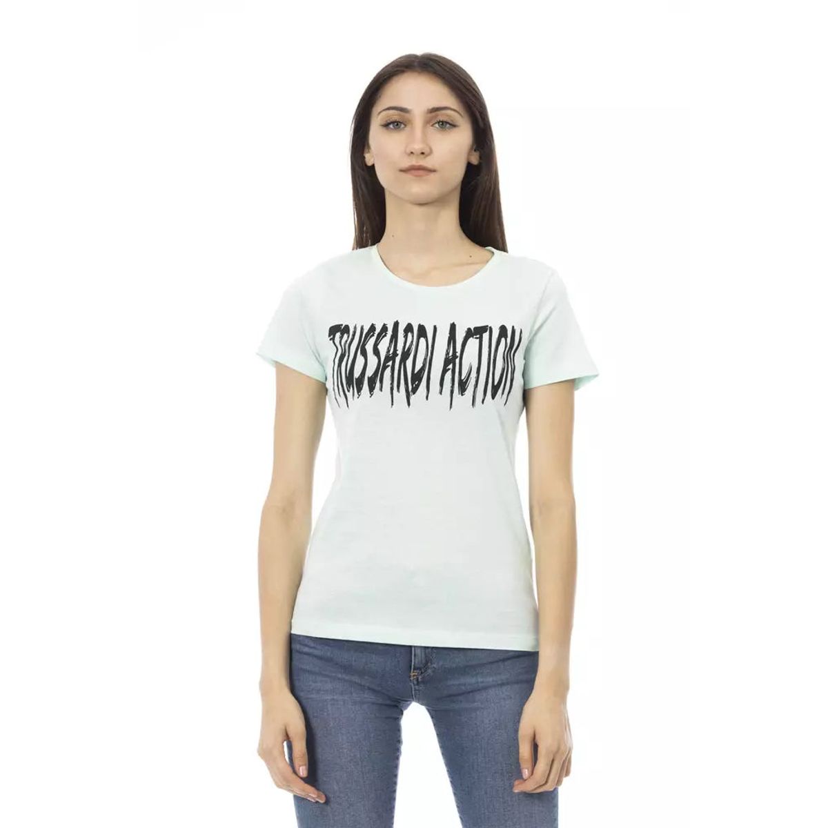 Trussardi Action Blå Bomuld T-Shirt