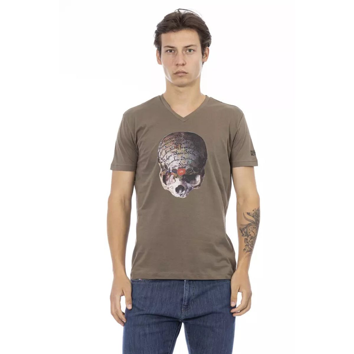 Trussardi Action Brun Bomuld T-Shirt