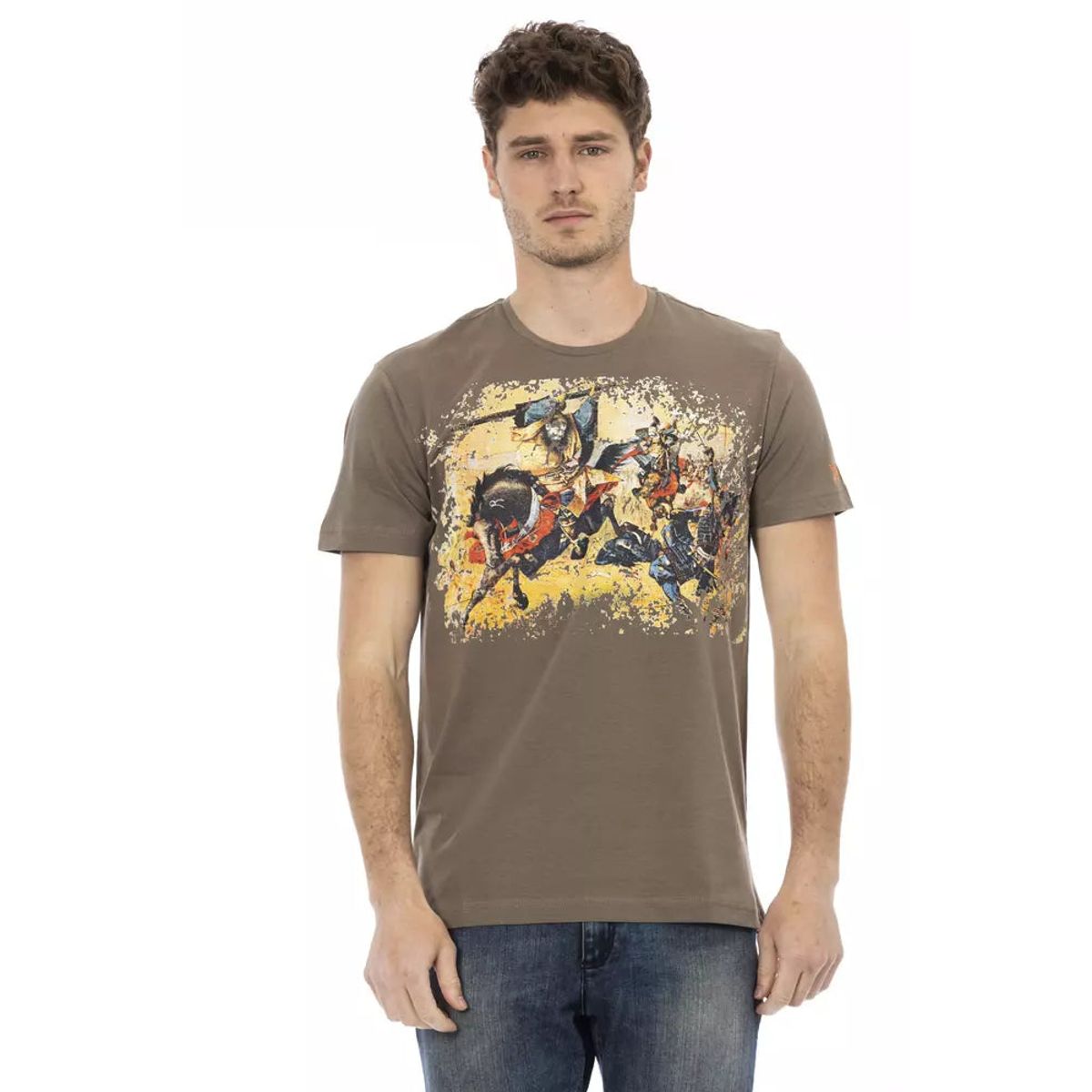 Trussardi Action Brun Bomuld T-Shirt