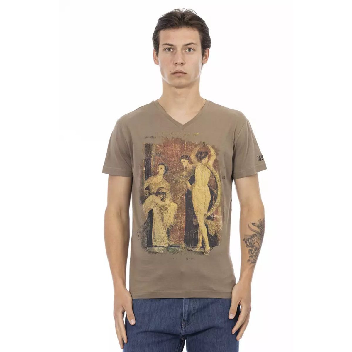 Trussardi Action Brun Bomuld T-Shirt