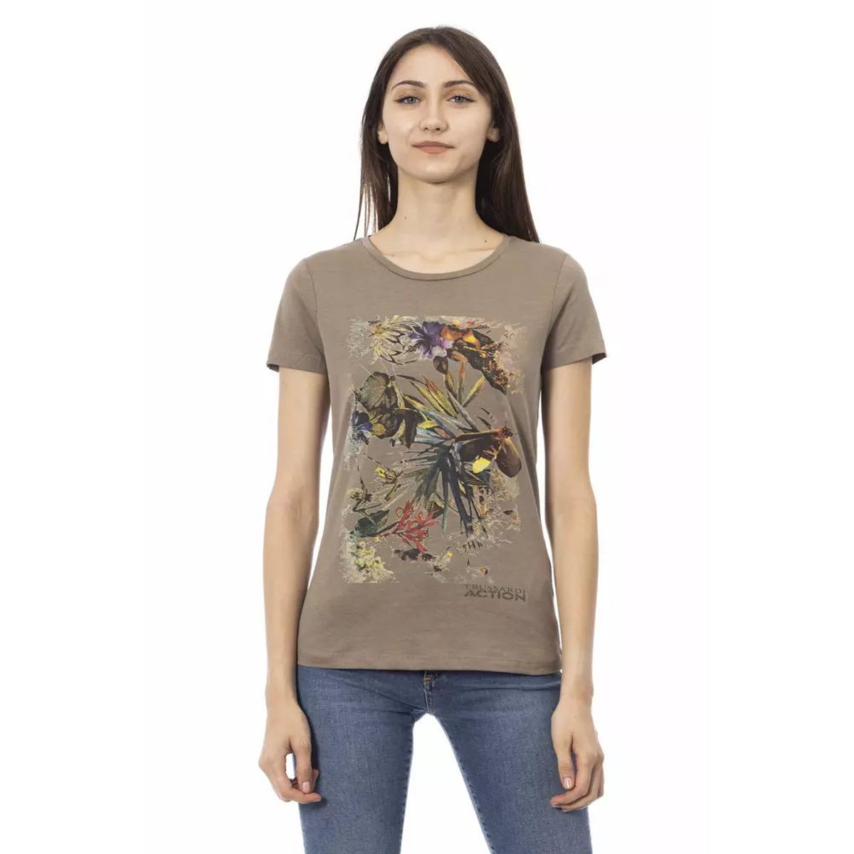 Trussardi Action Brun Bomuld T-Shirt