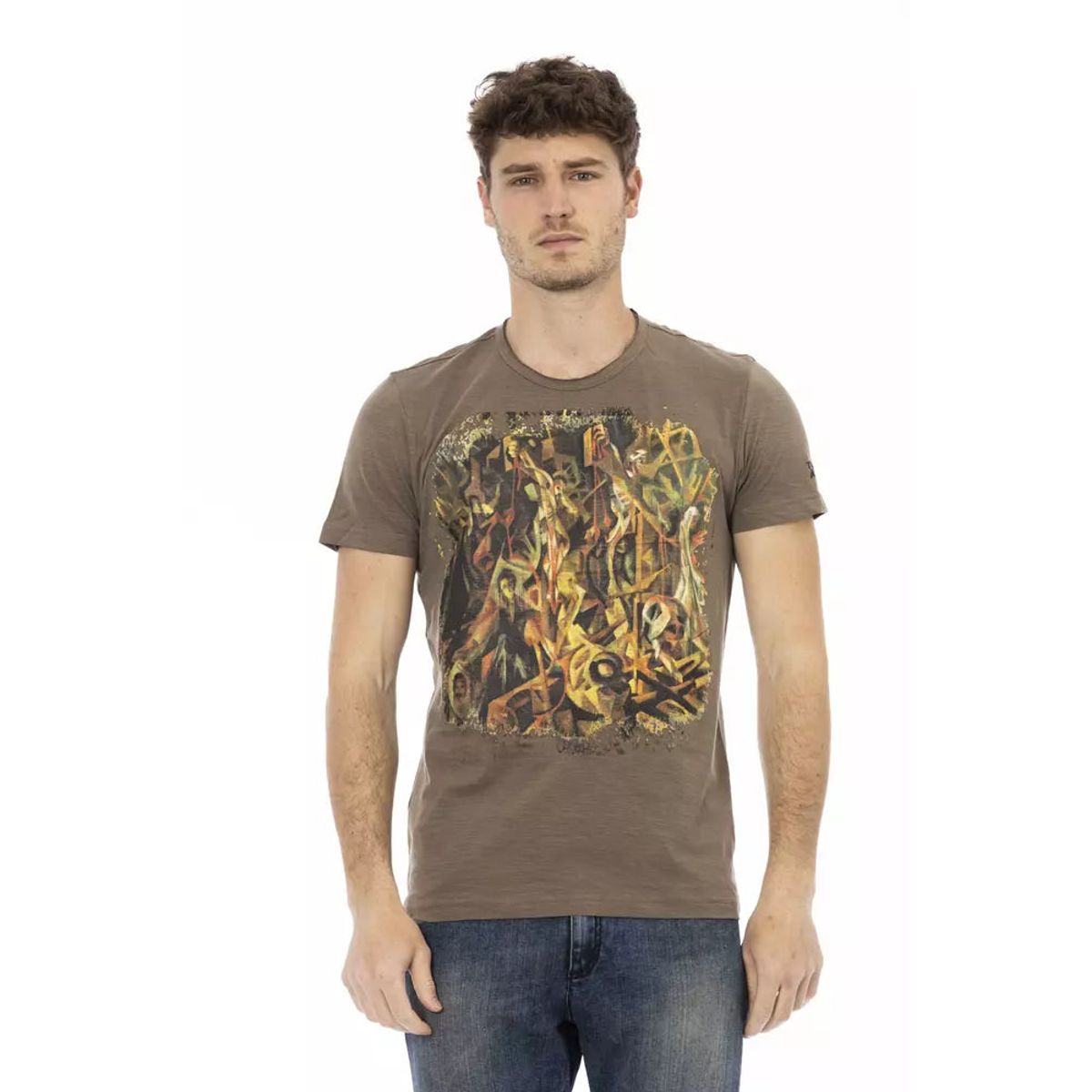 Trussardi Action Brun Bomuld T-Shirt